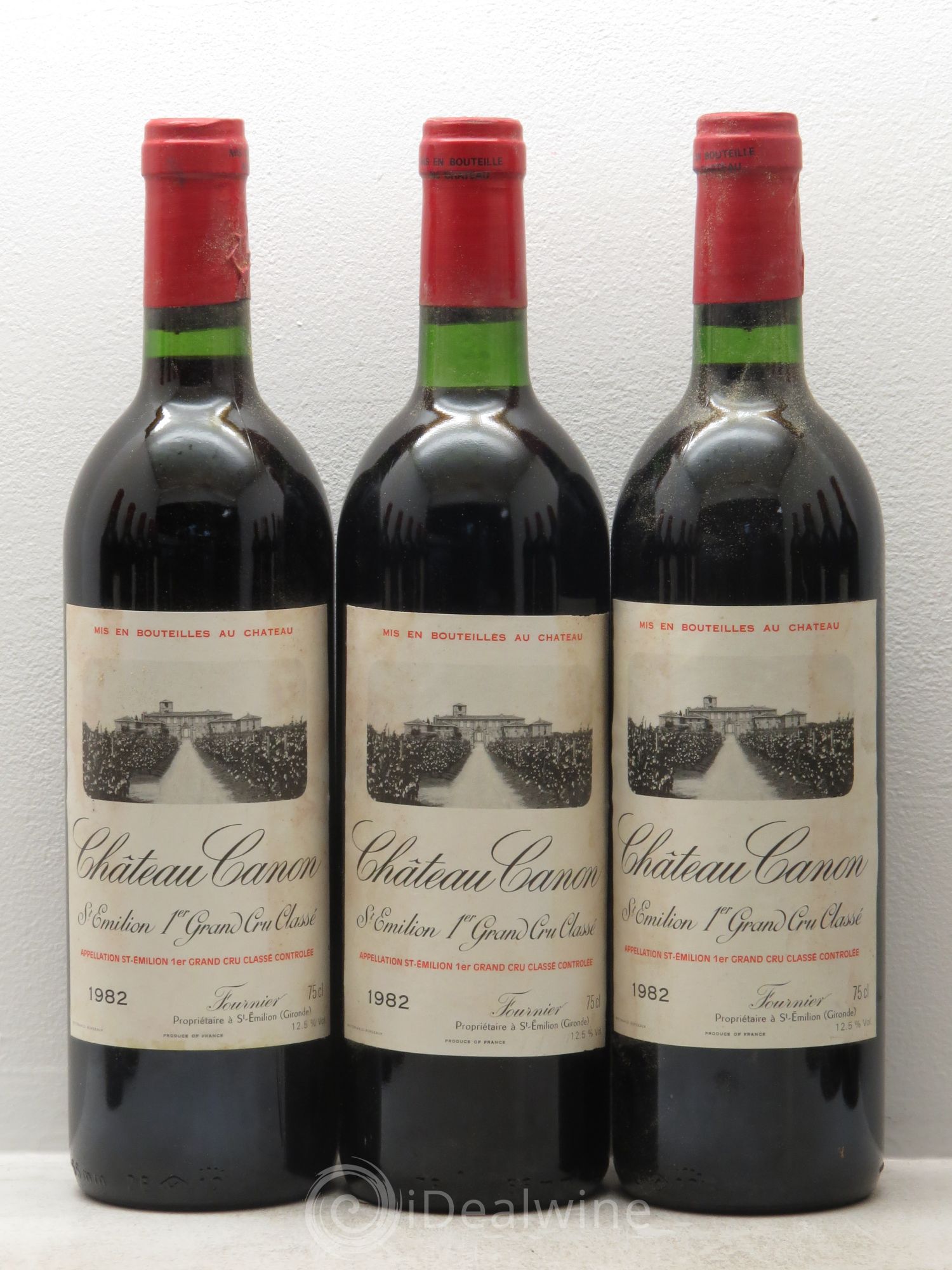 Château Canon 1er Grand Cru Classé B 1982 - Lot de 12 bouteilles - 1