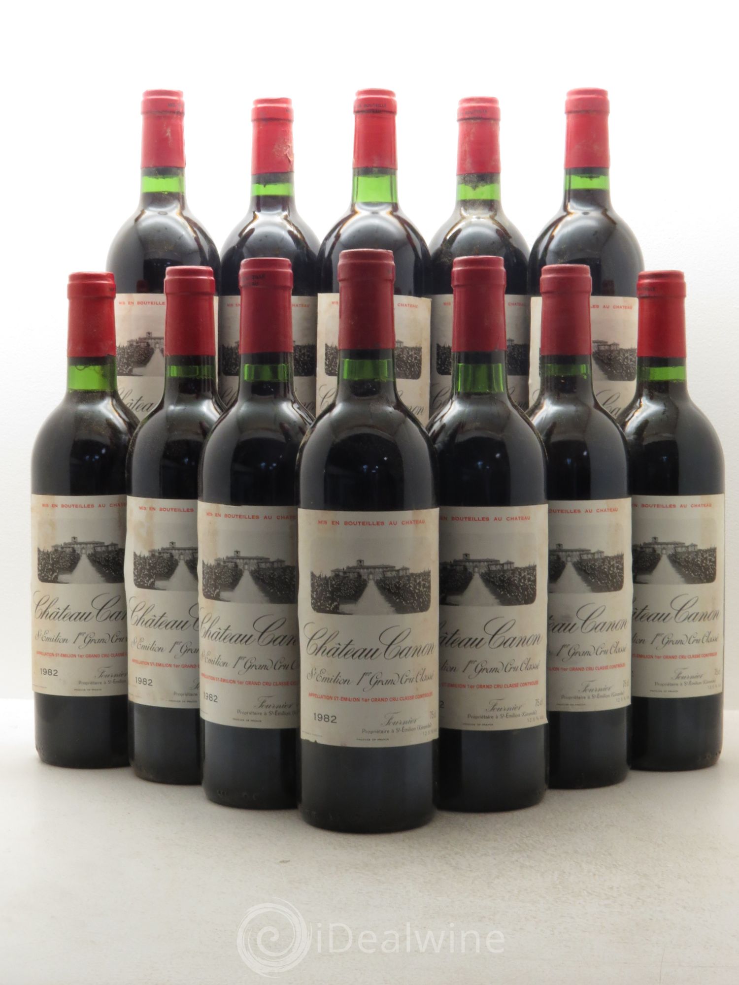 Château Canon 1er Grand Cru Classé B 1982 - Lot de 12 bouteilles - 0