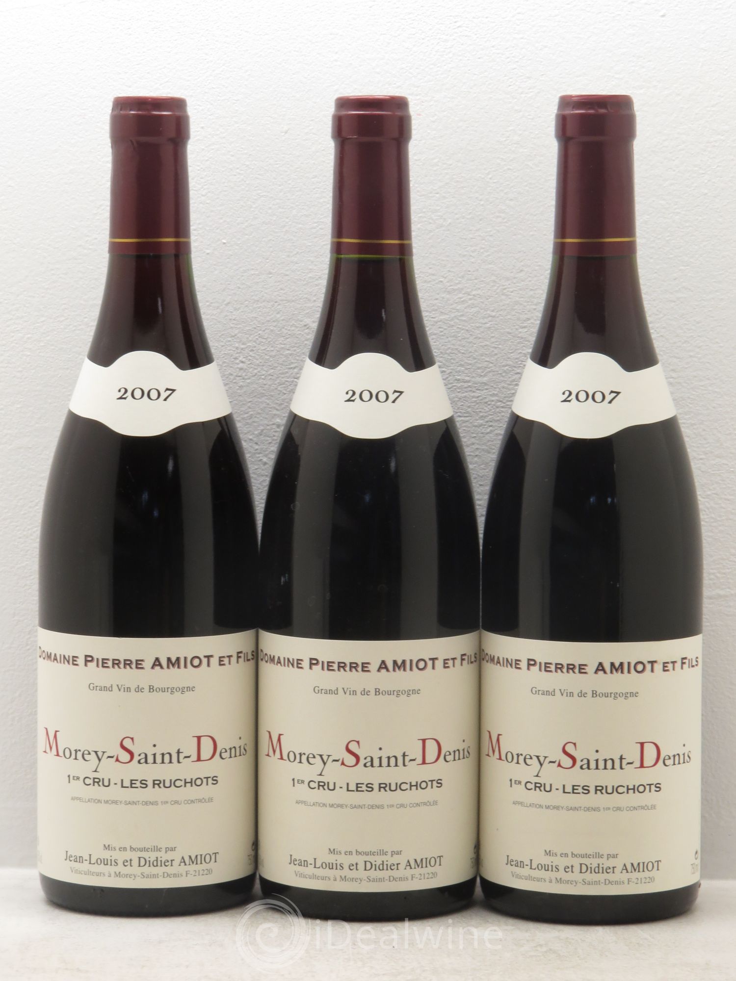 Morey-Saint-Denis 1er Cru 2007 - Lot de 3 bouteilles - 0