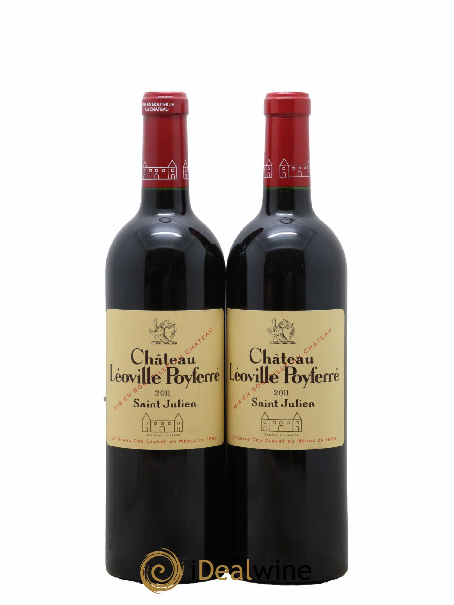 Château Léoville Poyferré 2ème Grand Cru Classé 2011 - Lot de 2 bouteilles - 0