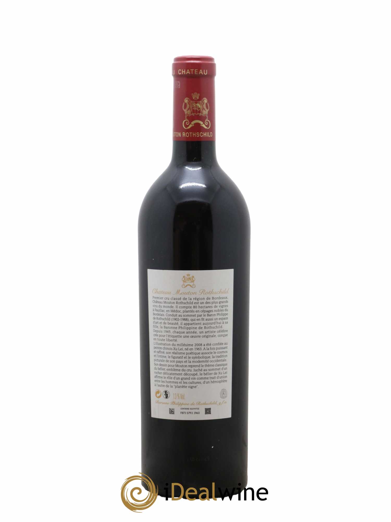 Château Mouton Rothschild 1er Grand Cru Classé 2008 - Lot of 1 bottle - 1