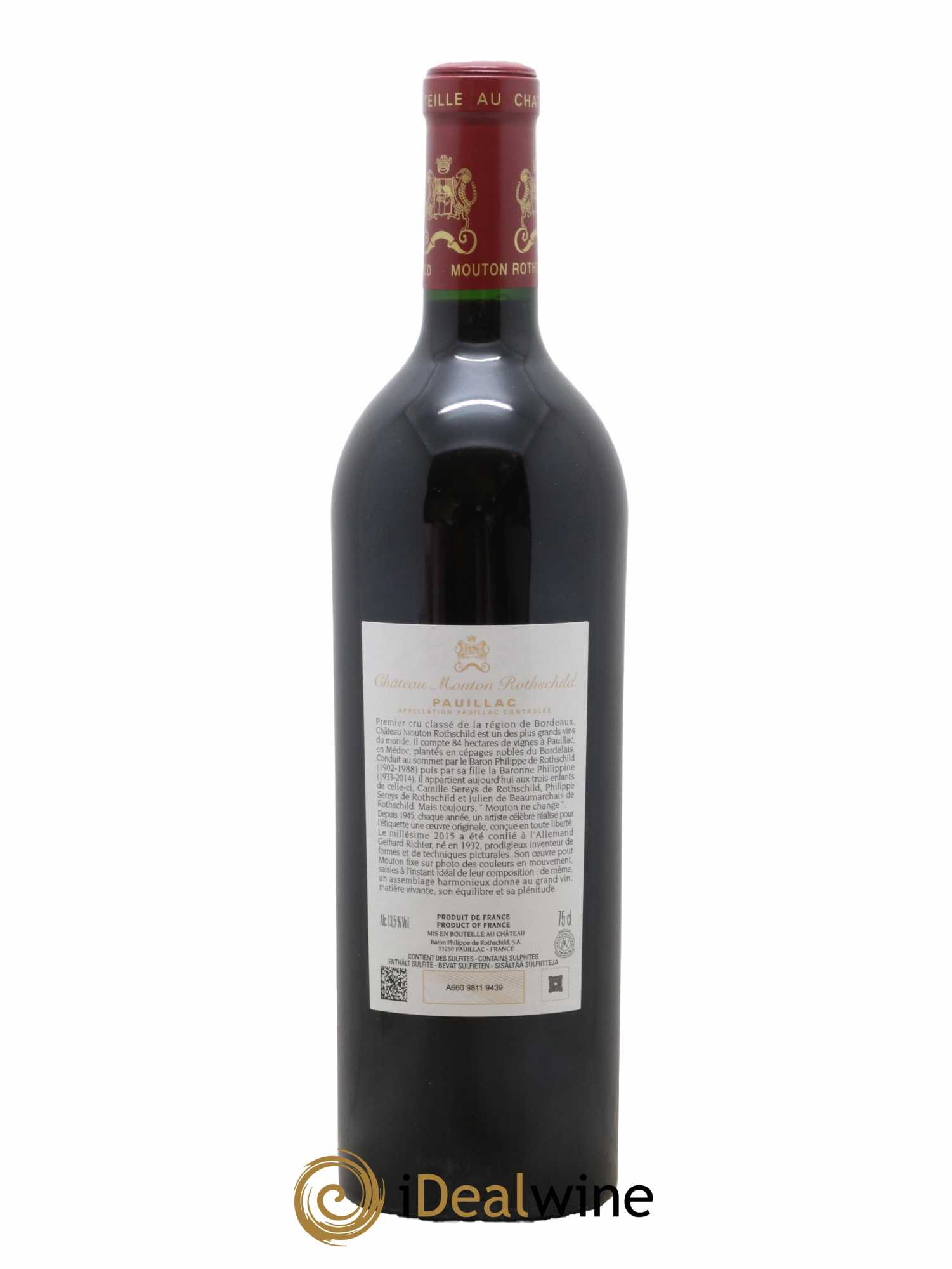 Château Mouton Rothschild 1er Grand Cru Classé 2015 - Lot of 1 bottle - 1