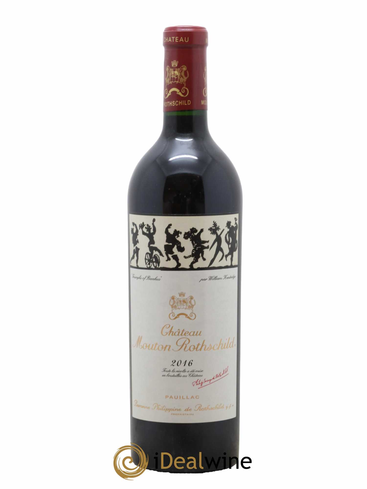 Château Mouton Rothschild 1er Grand Cru Classé 2016 - Lot de 1 bouteille - 0