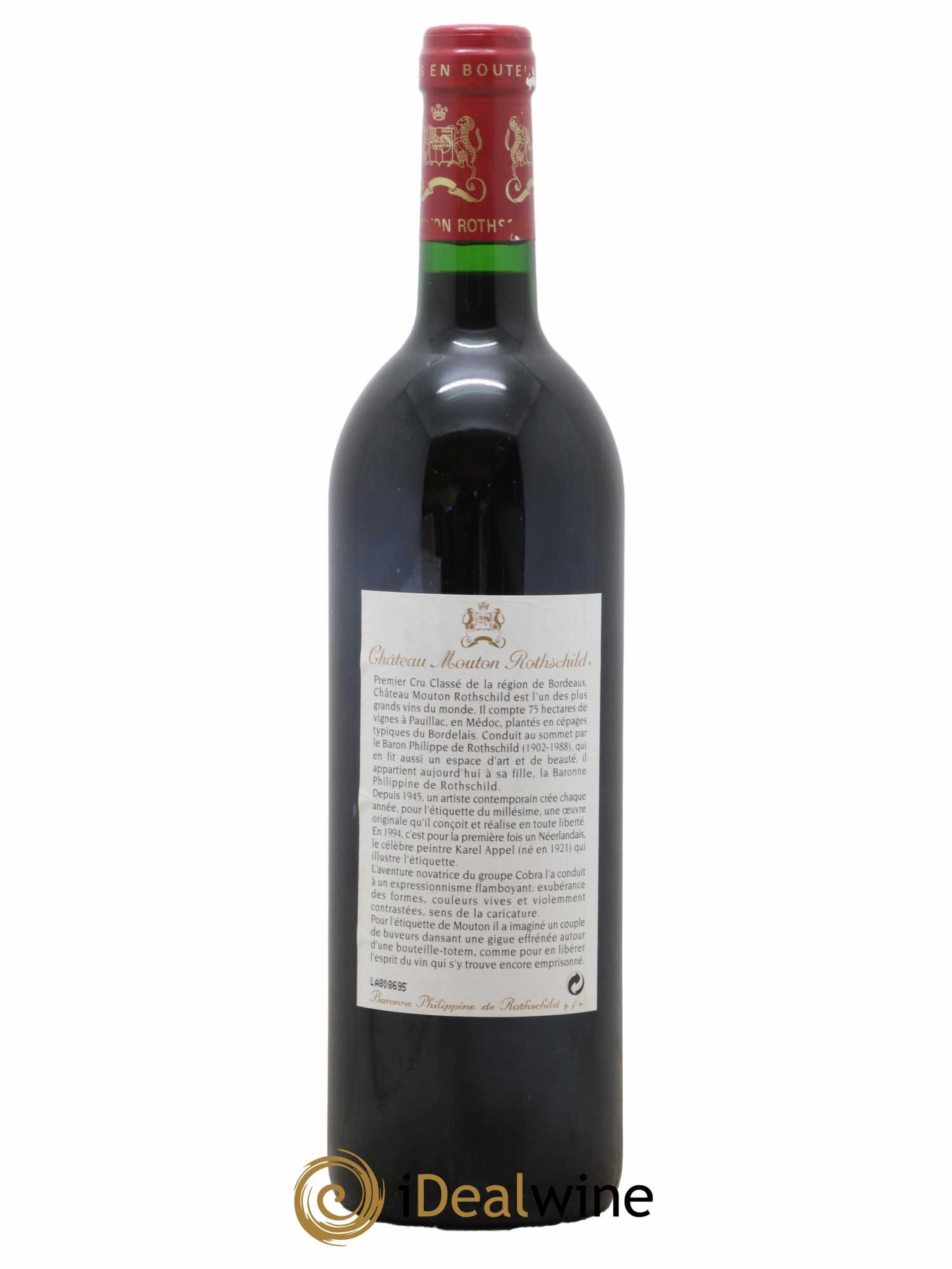 Château Mouton Rothschild 1er Grand Cru Classé 1994 - Lot of 1 bottle - 1