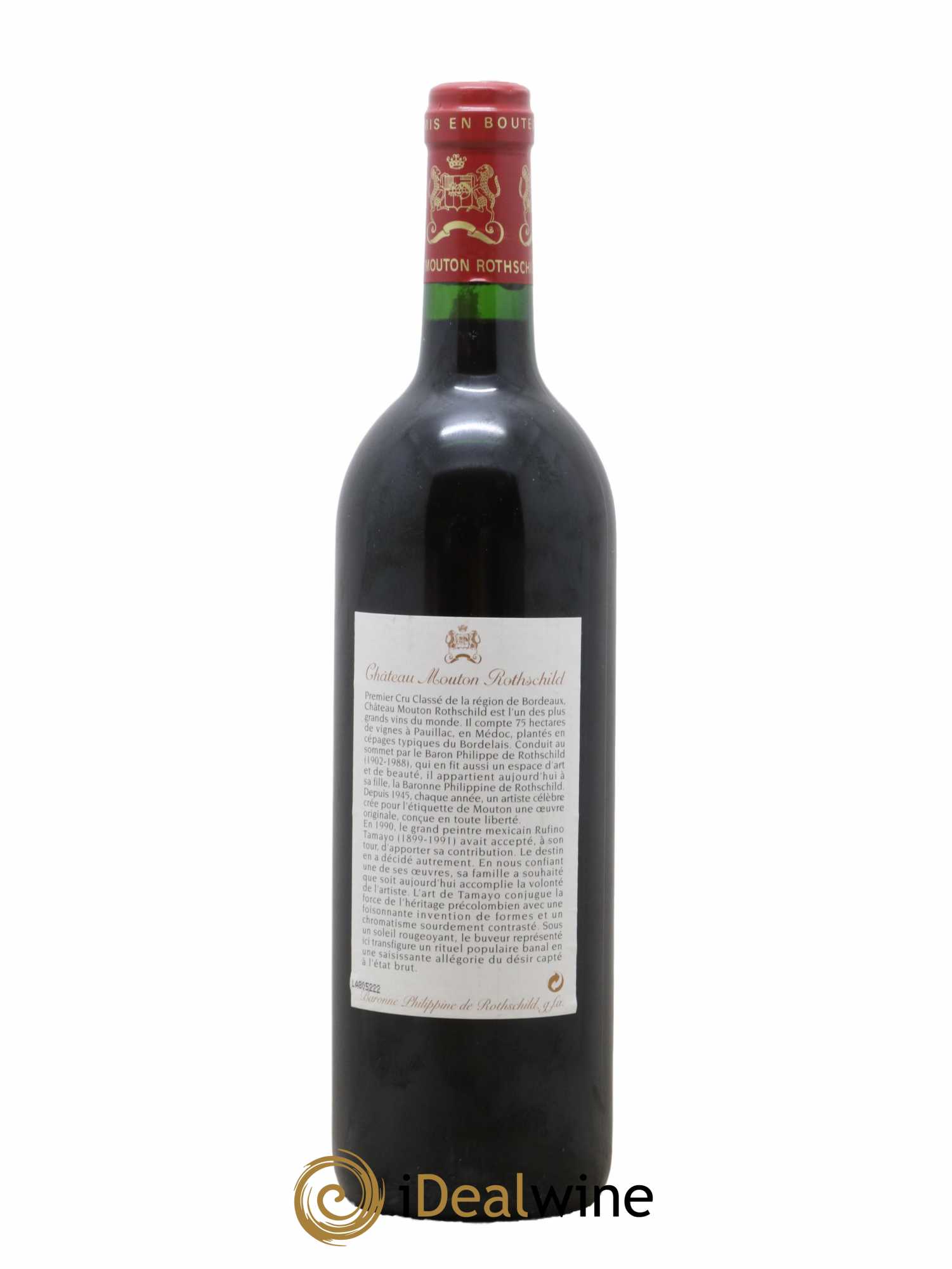 Château Mouton Rothschild 1er Grand Cru Classé 1998 - Lot of 1 bottle - 1