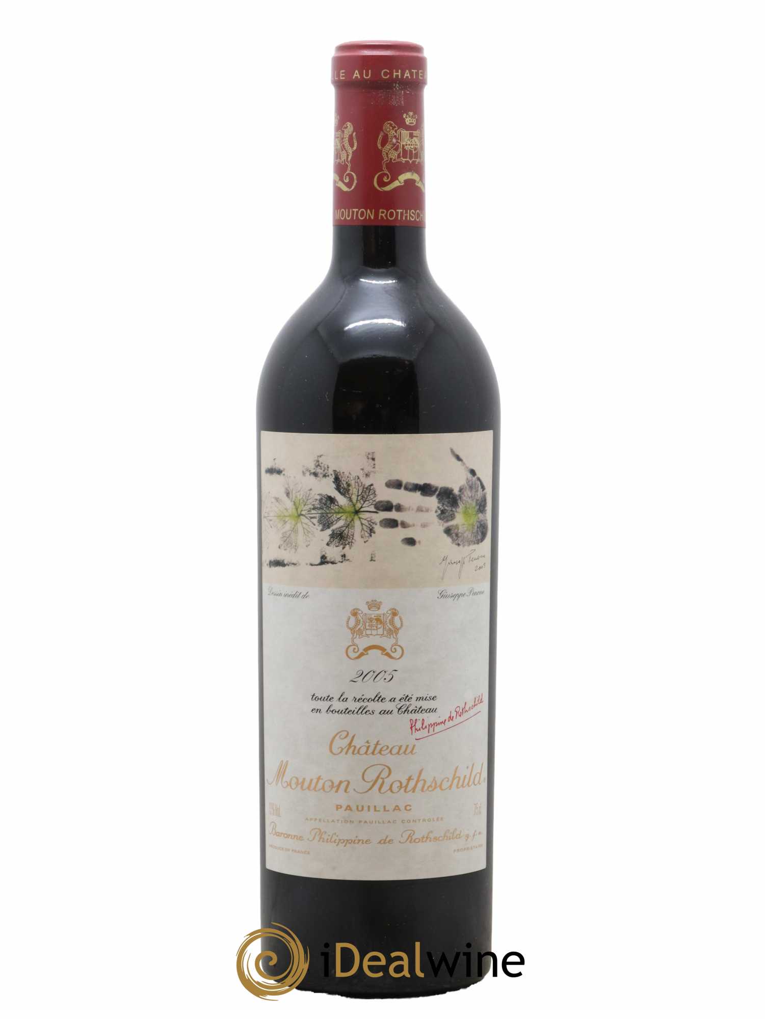 Château Mouton Rothschild 1er Grand Cru Classé 2005 - Lot de 1 bouteille - 0