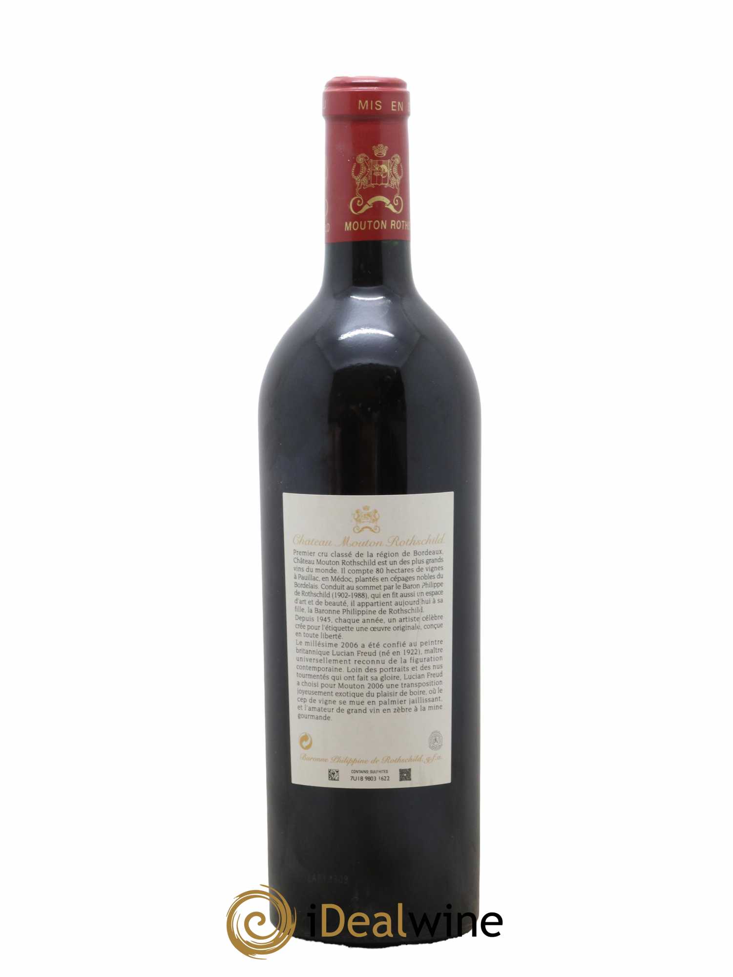 Château Mouton Rothschild 1er Grand Cru Classé 2006 - Lot de 1 bouteille - 1
