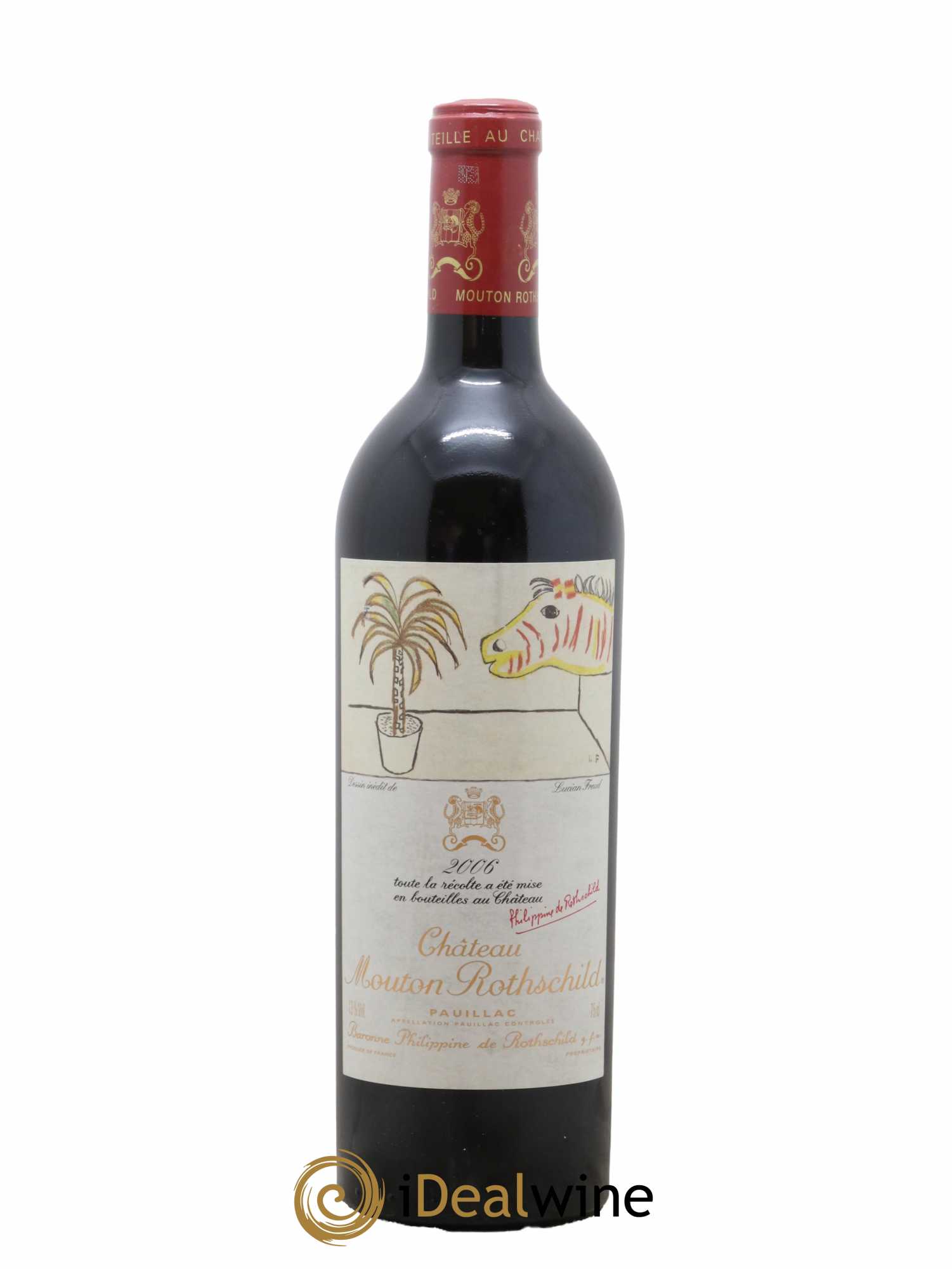 Château Mouton Rothschild 1er Grand Cru Classé 2006 - Lot de 1 bouteille - 0