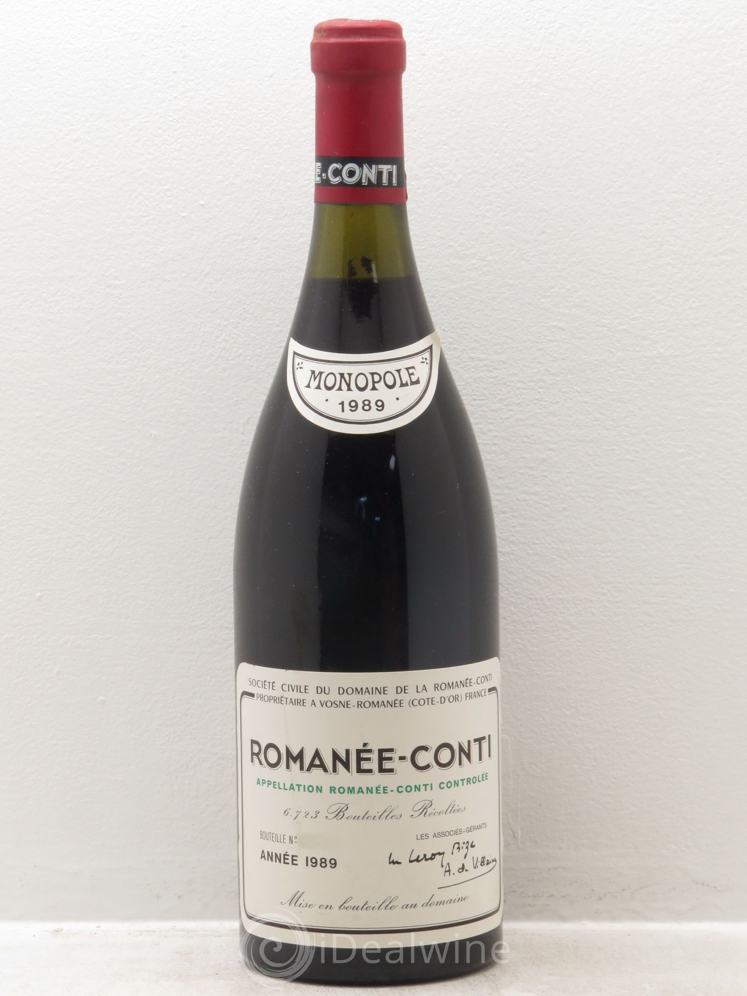 Romanée-Conti Grand Cru Domaine de la Romanée-Conti 1989 - Lot de 1 bouteille - 0