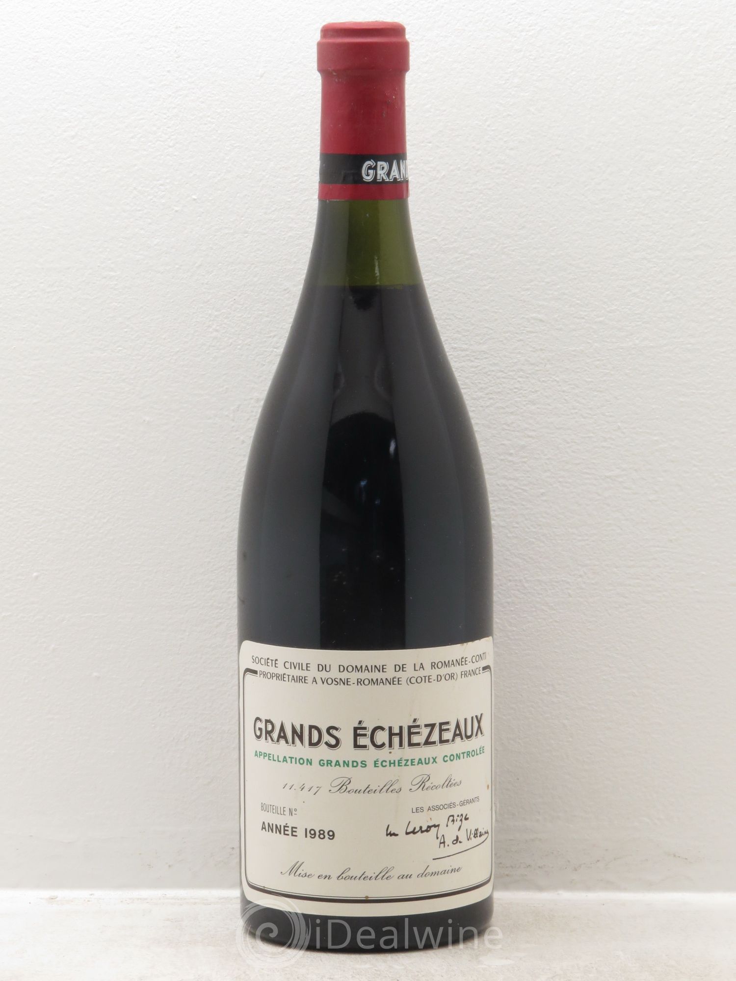 Grands-Echezeaux Grand Cru Domaine de la Romanée-Conti 1989 - Lot de 1 bouteille - 0