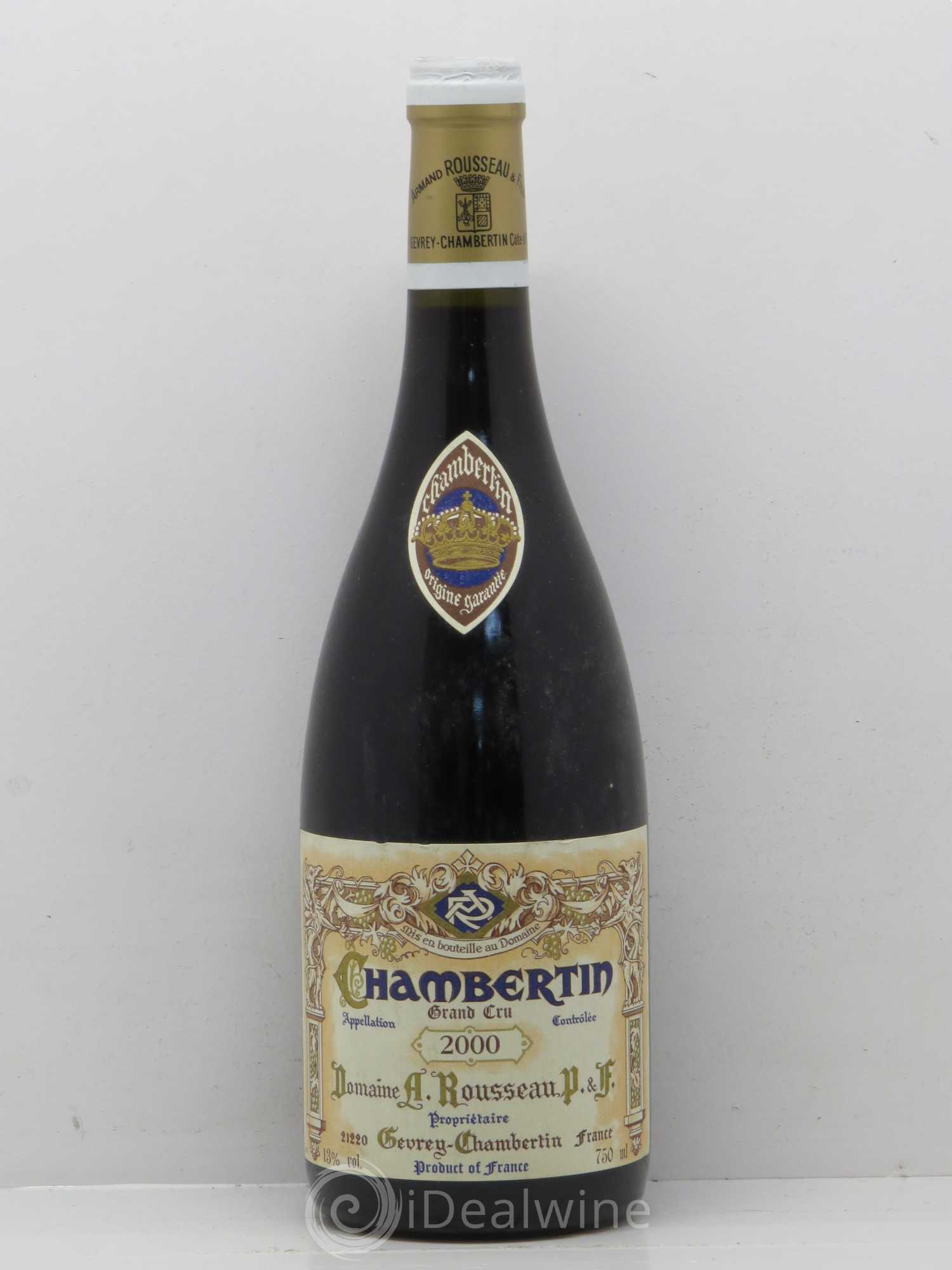 Chambertin Grand Cru Armand Rousseau (Domaine) 2000 - Lot de 1 bouteille - 0