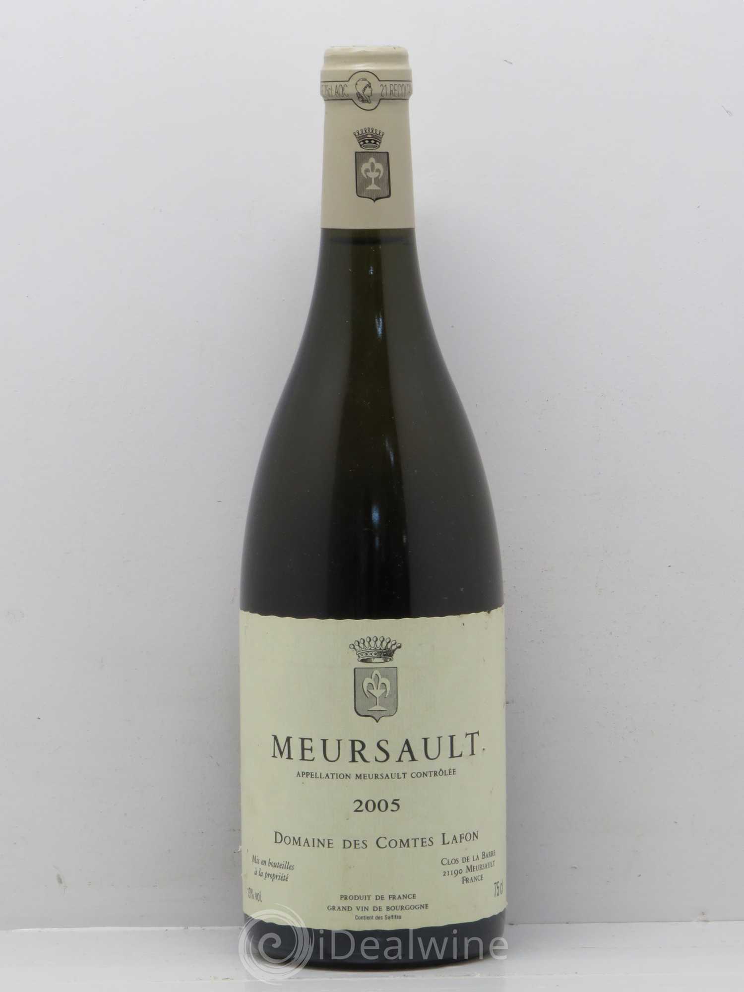 Meursault Comtes Lafon (Domaine des) 2005 - Lot de 1 bouteille - 0