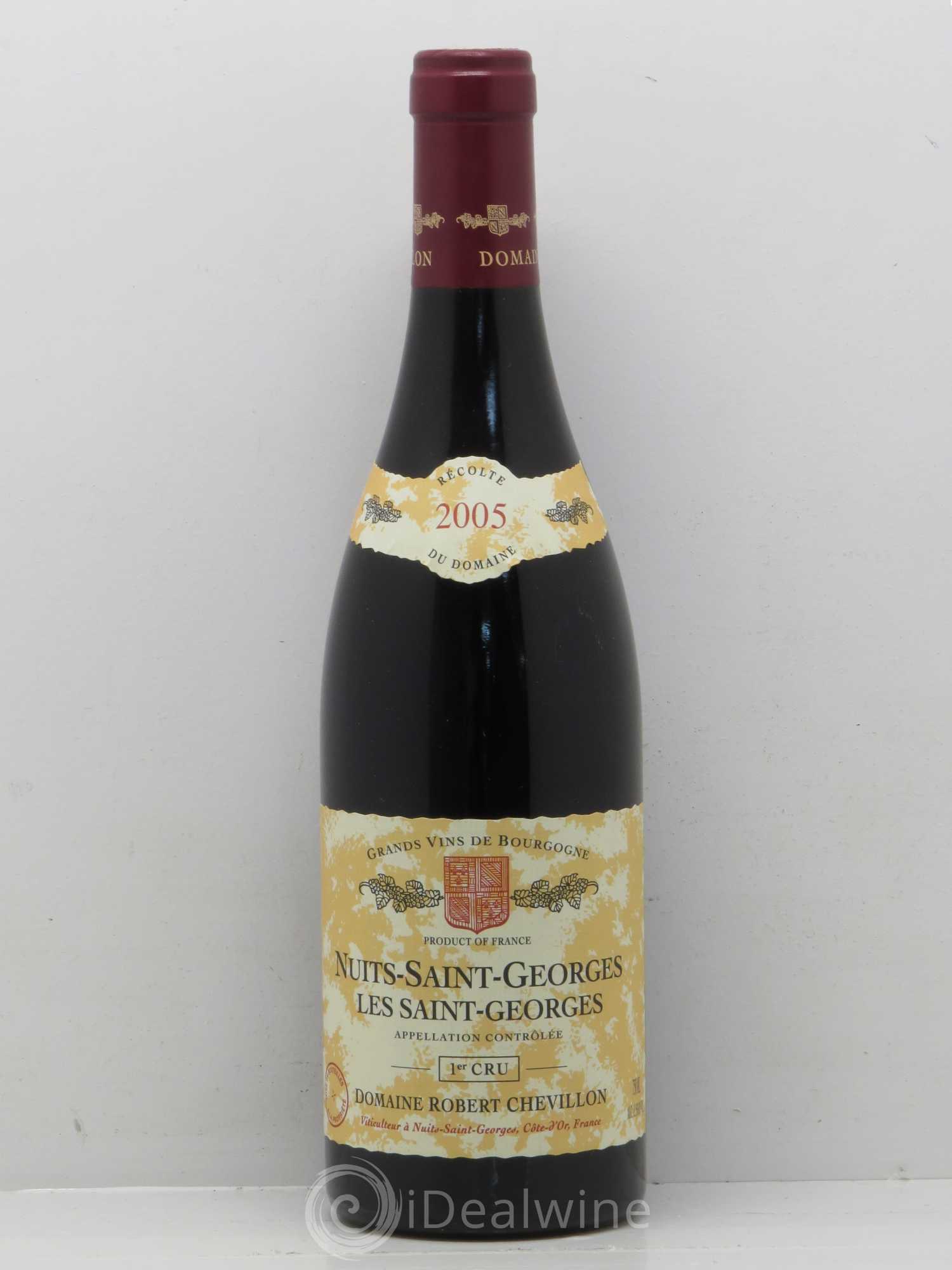 Nuits-Saint-Georges 1er Cru Les Saint Georges Robert Chevillon 2005 - Lot de 1 bouteille - 0