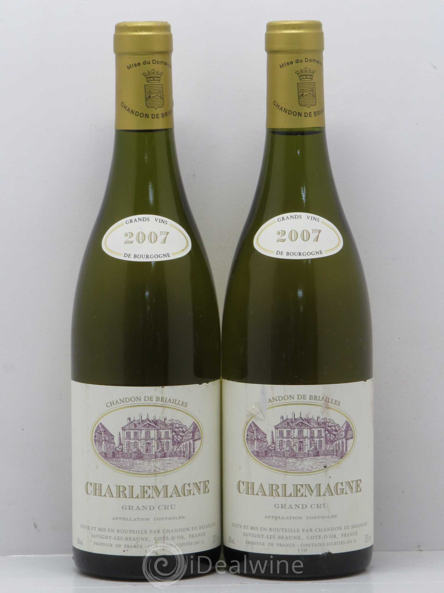 Corton-Charlemagne Grand Cru Domaine Chandon de Briailles 2007 - Posten von 2 Flaschen - 0