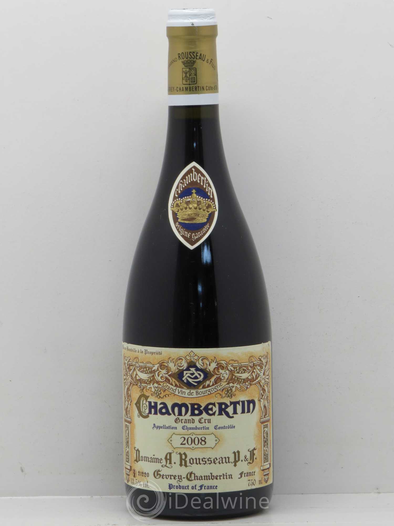 Chambertin Grand Cru Armand Rousseau (Domaine) 2008 - Lot de 1 bouteille - 0