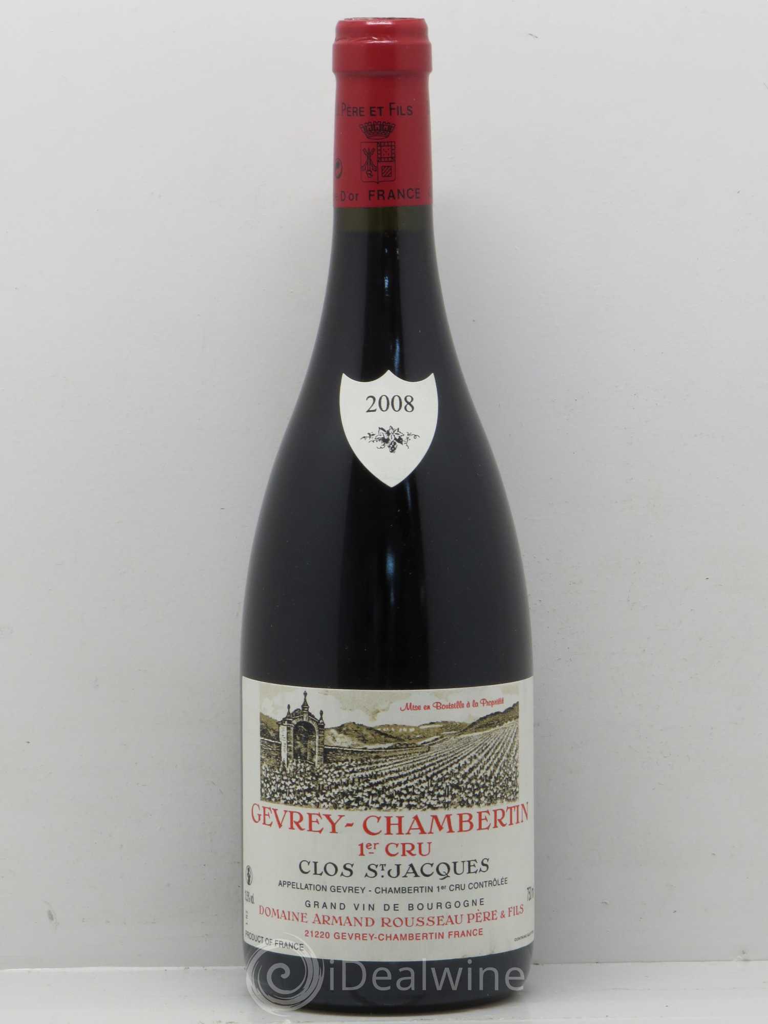 Gevrey-Chambertin 1er Cru Clos Saint-Jacques Armand Rousseau (Domaine) 2008 - Lot de 1 bouteille - 0