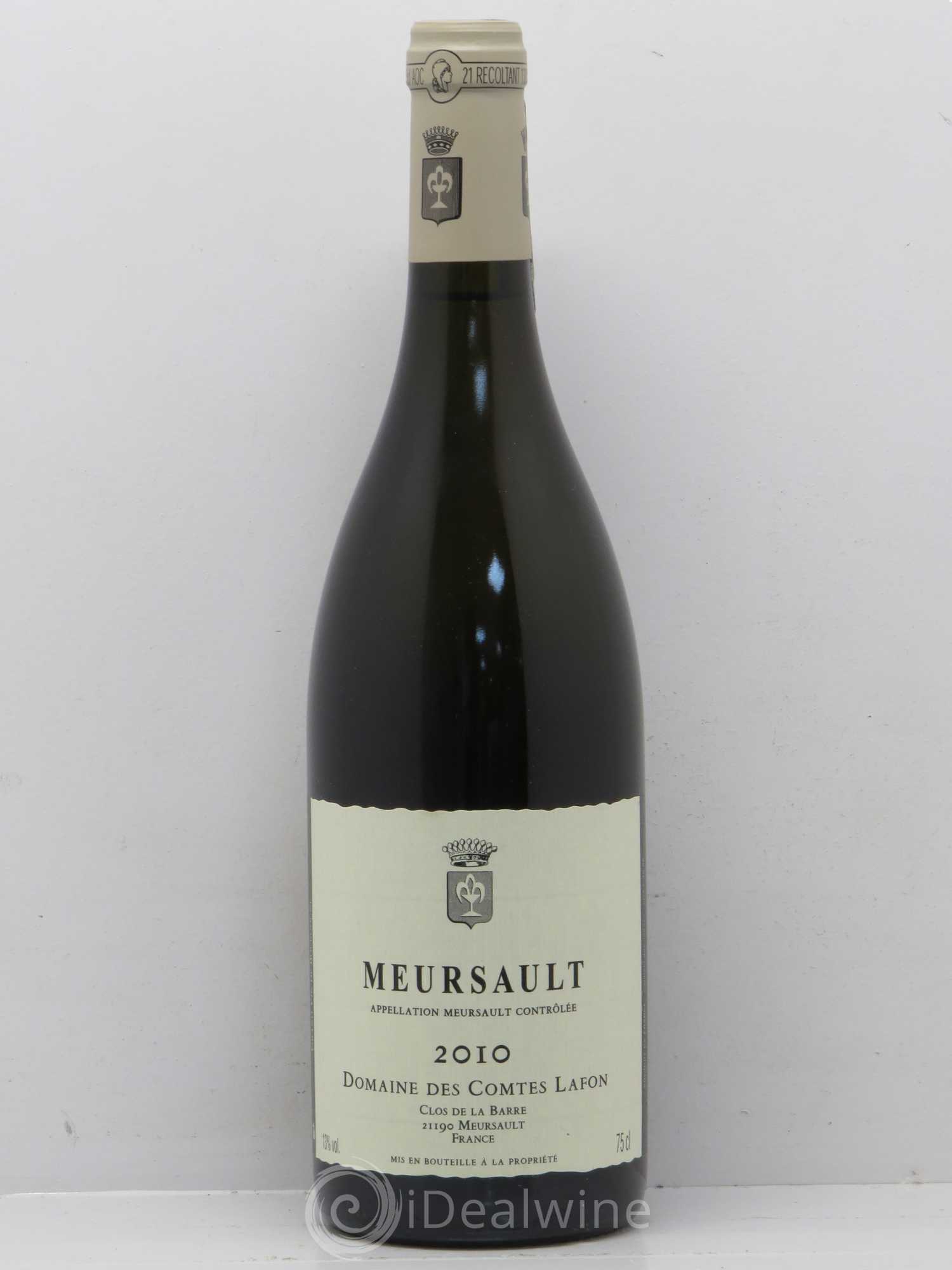 Meursault Comtes Lafon (Domaine des) 2010 - Lot de 1 bouteille - 0