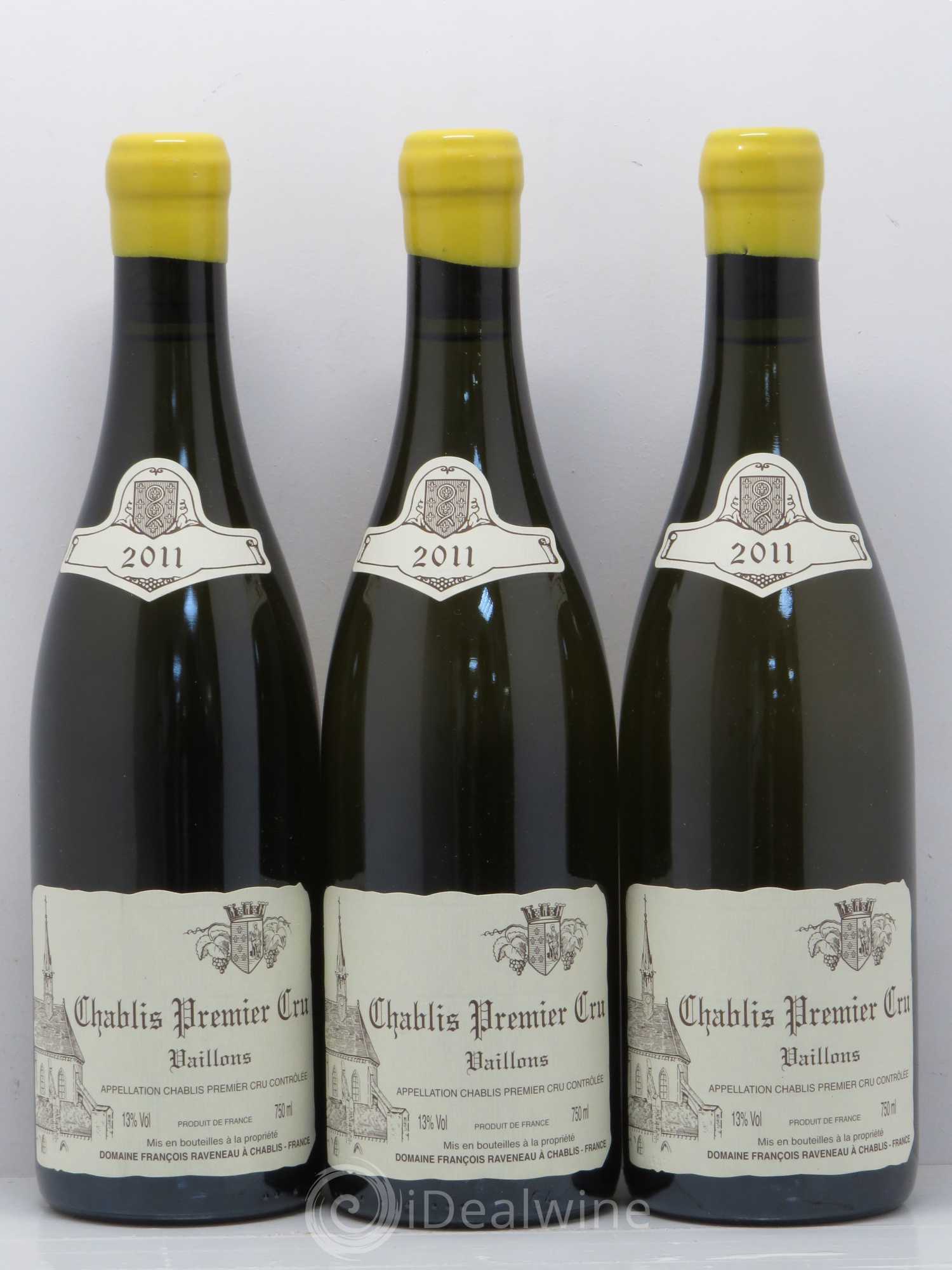 Chablis 1er Cru Vaillons Raveneau (Domaine) 2011 - Posten von 3 Flaschen - 0