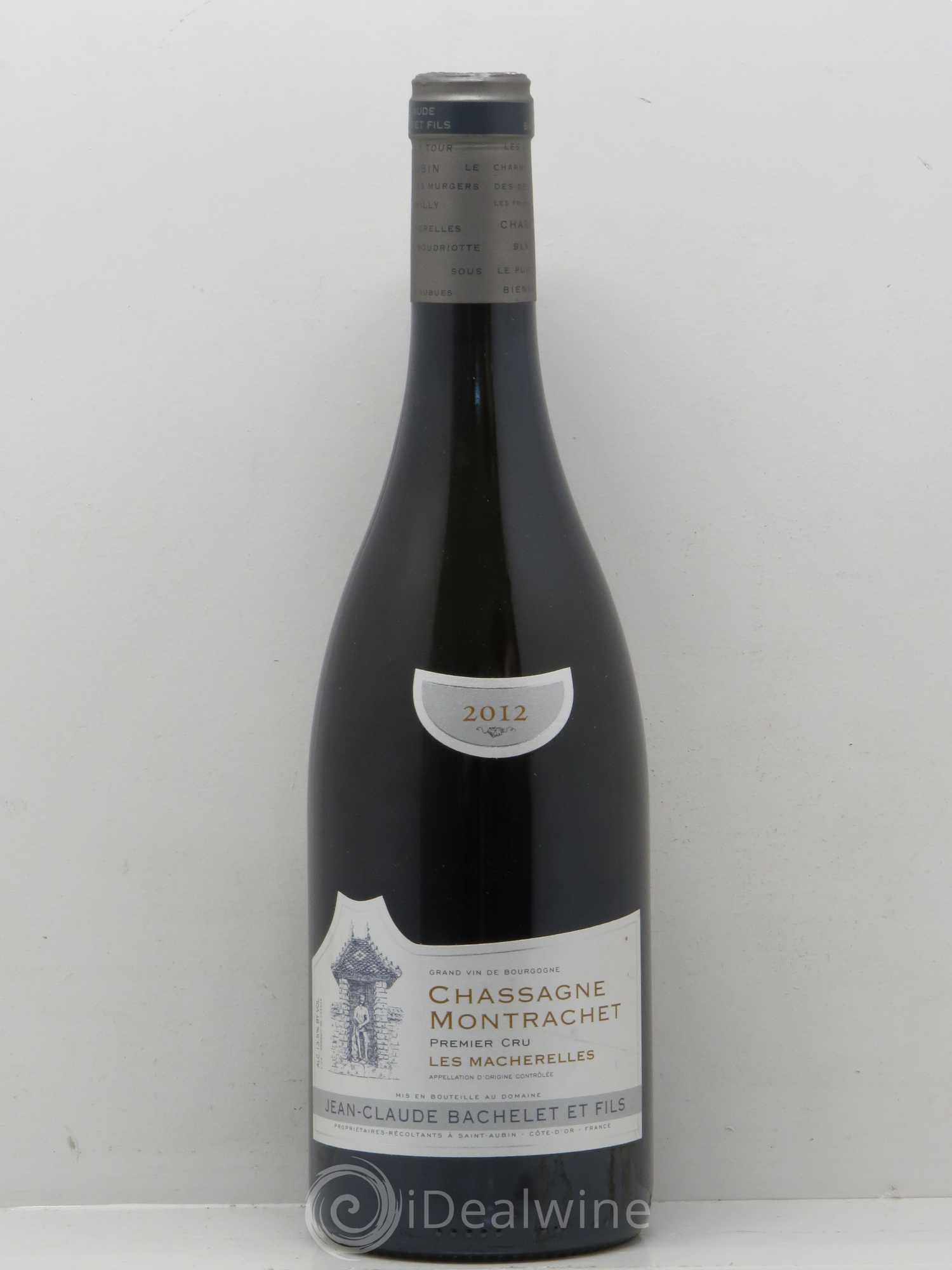 Chassagne-Montrachet 1er Cru Les Macherelles Jean Claude Bachelet 2012 - Posten von 1 Flasche - 0