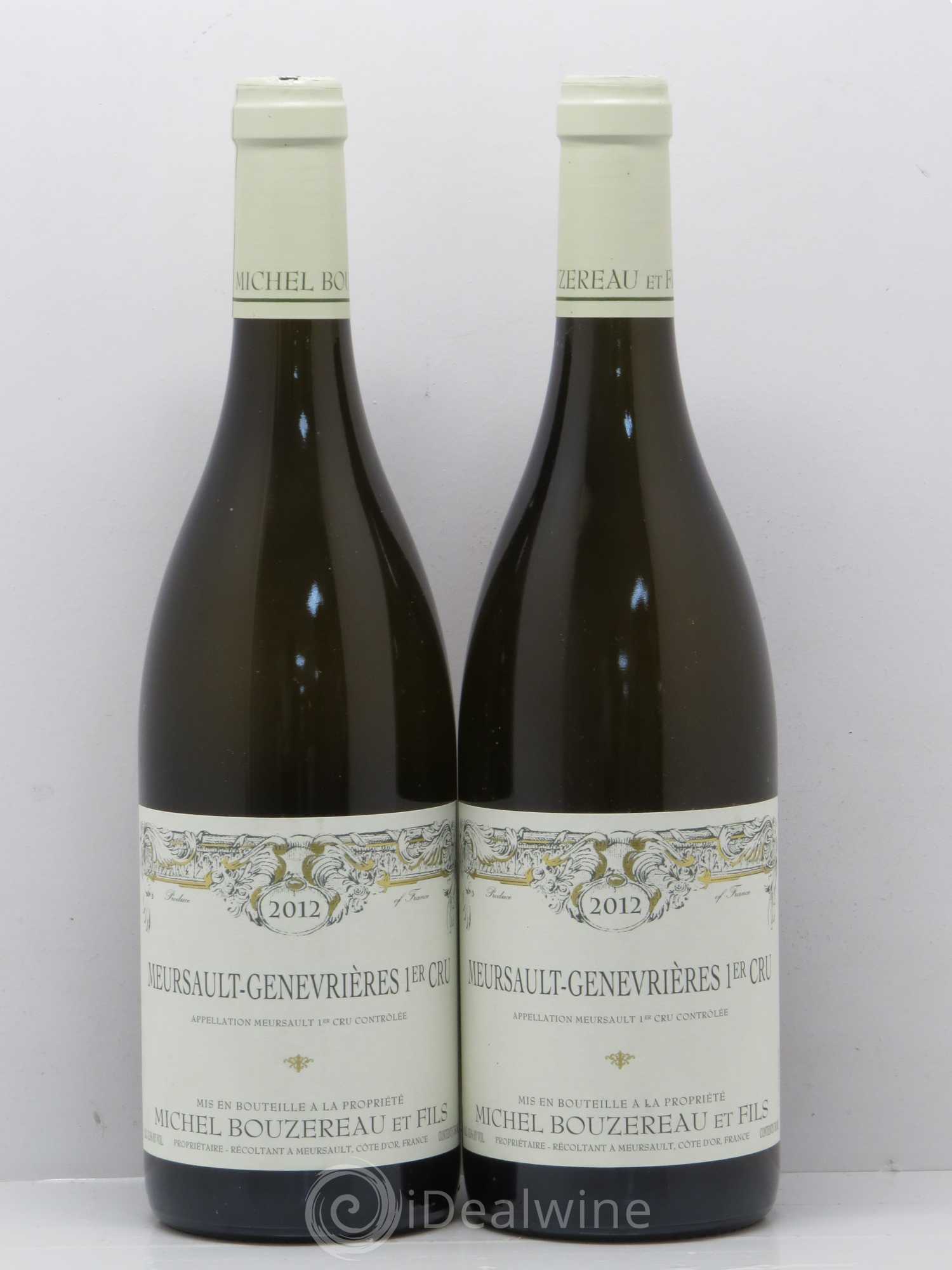 Meursault 1er Cru Les Genevrières Michel Bouzereau et Fils (Domaine) 2012 - Lot de 2 bouteilles - 0