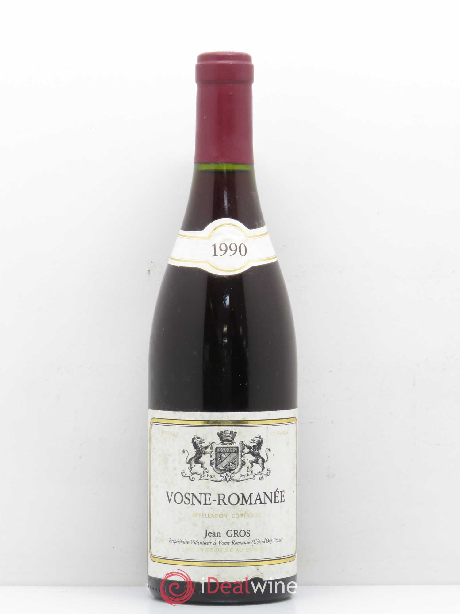 Vosne-Romanée Jean Gros 1990 - Posten von 1 Flasche - 0