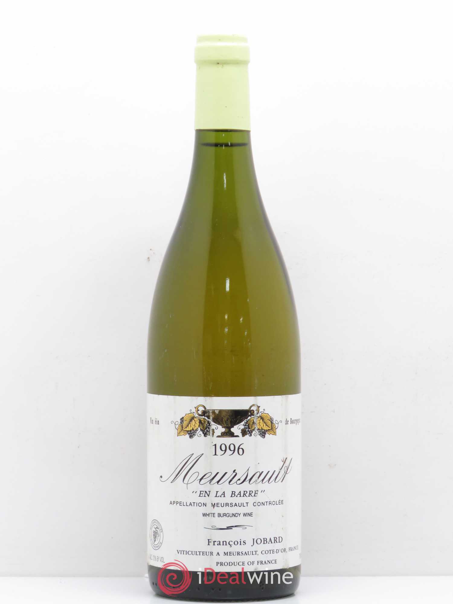 Meursault En la Barre François et Antoine Jobard (Domaine) 1996 - Lot de 1 bouteille - 0