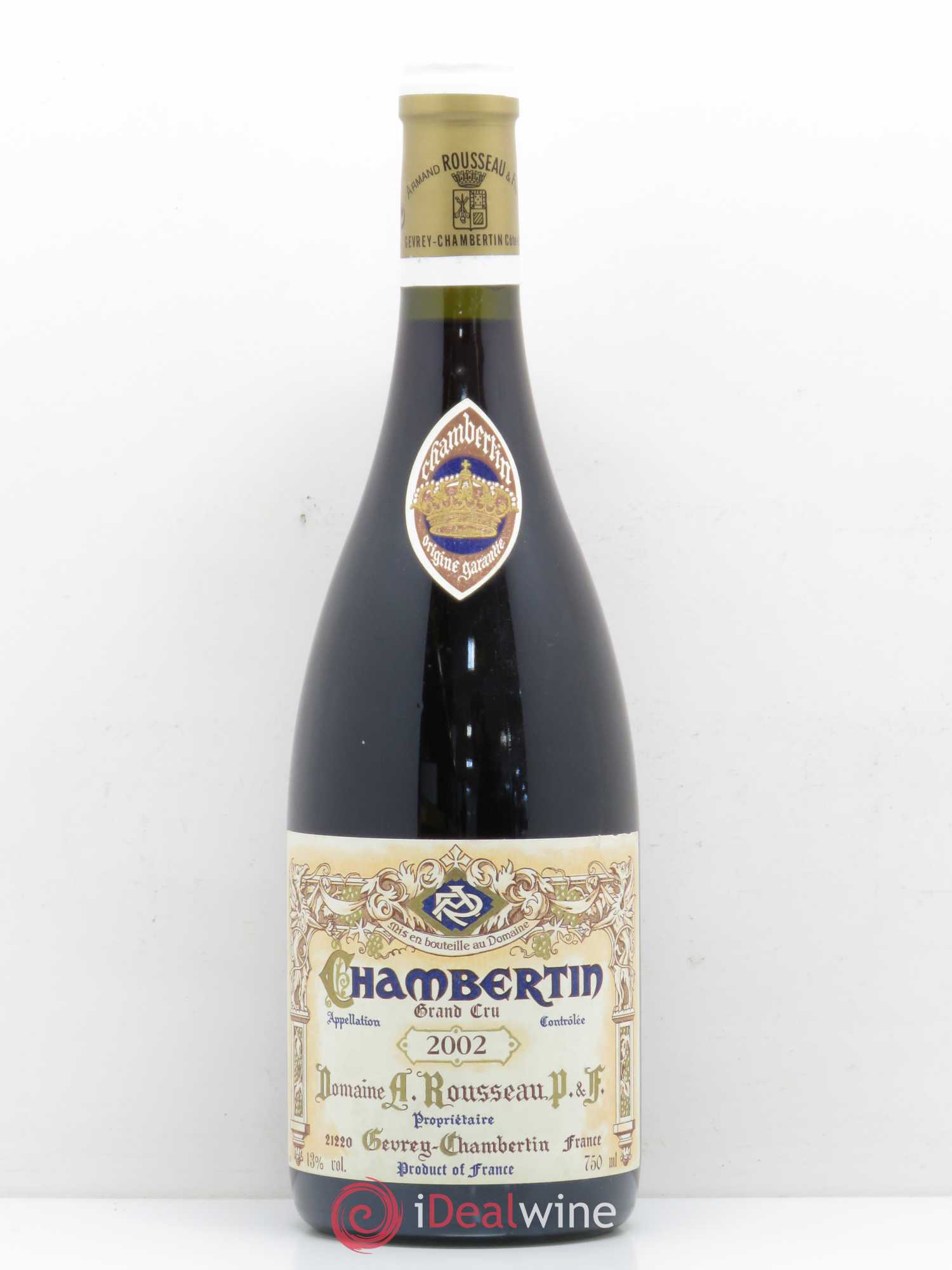Chambertin Grand Cru Armand Rousseau (Domaine) 2002 - Lot de 1 bouteille - 0
