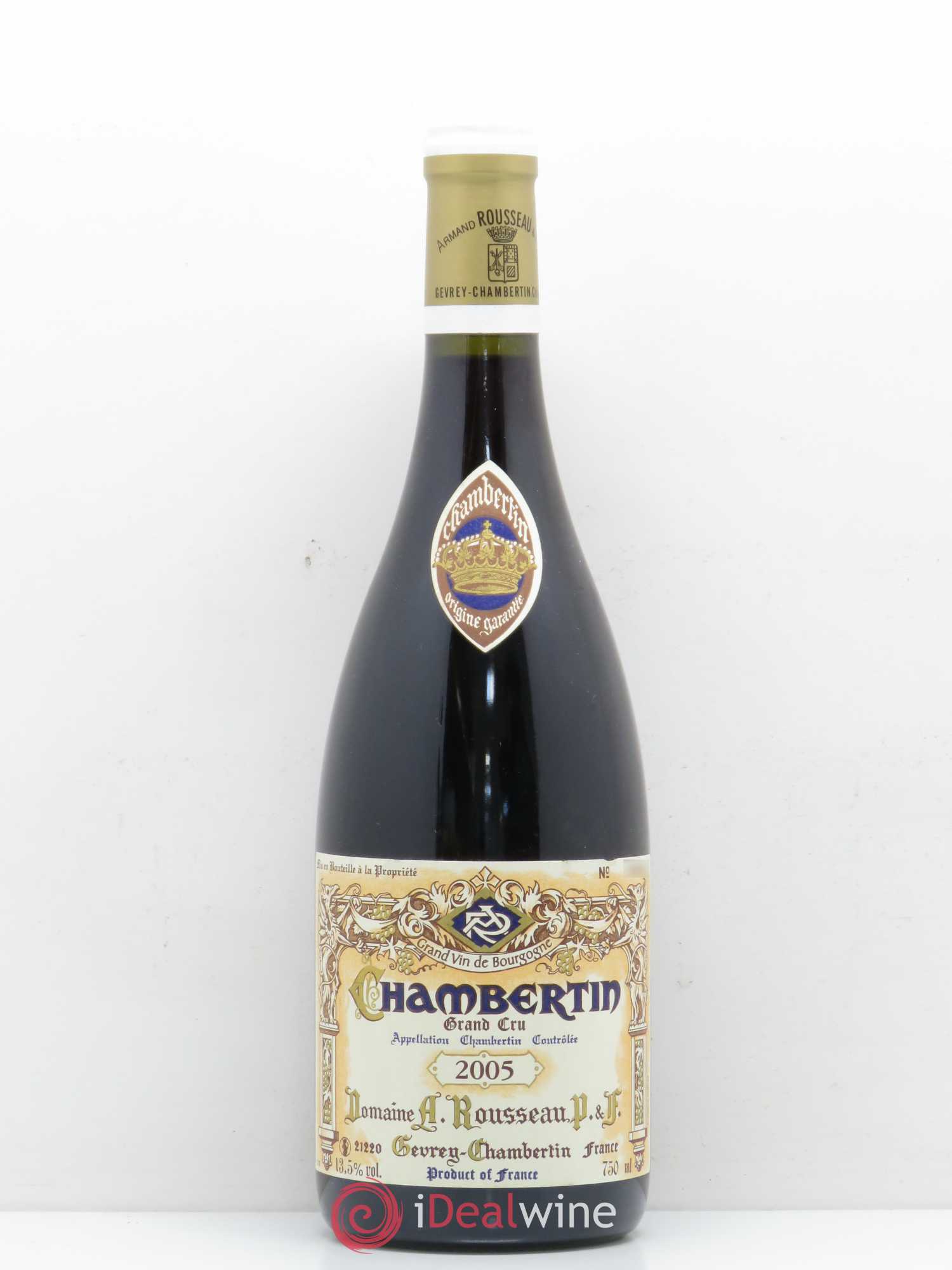 Chambertin Grand Cru Armand Rousseau (Domaine) 2005 - Lot de 1 bouteille - 0