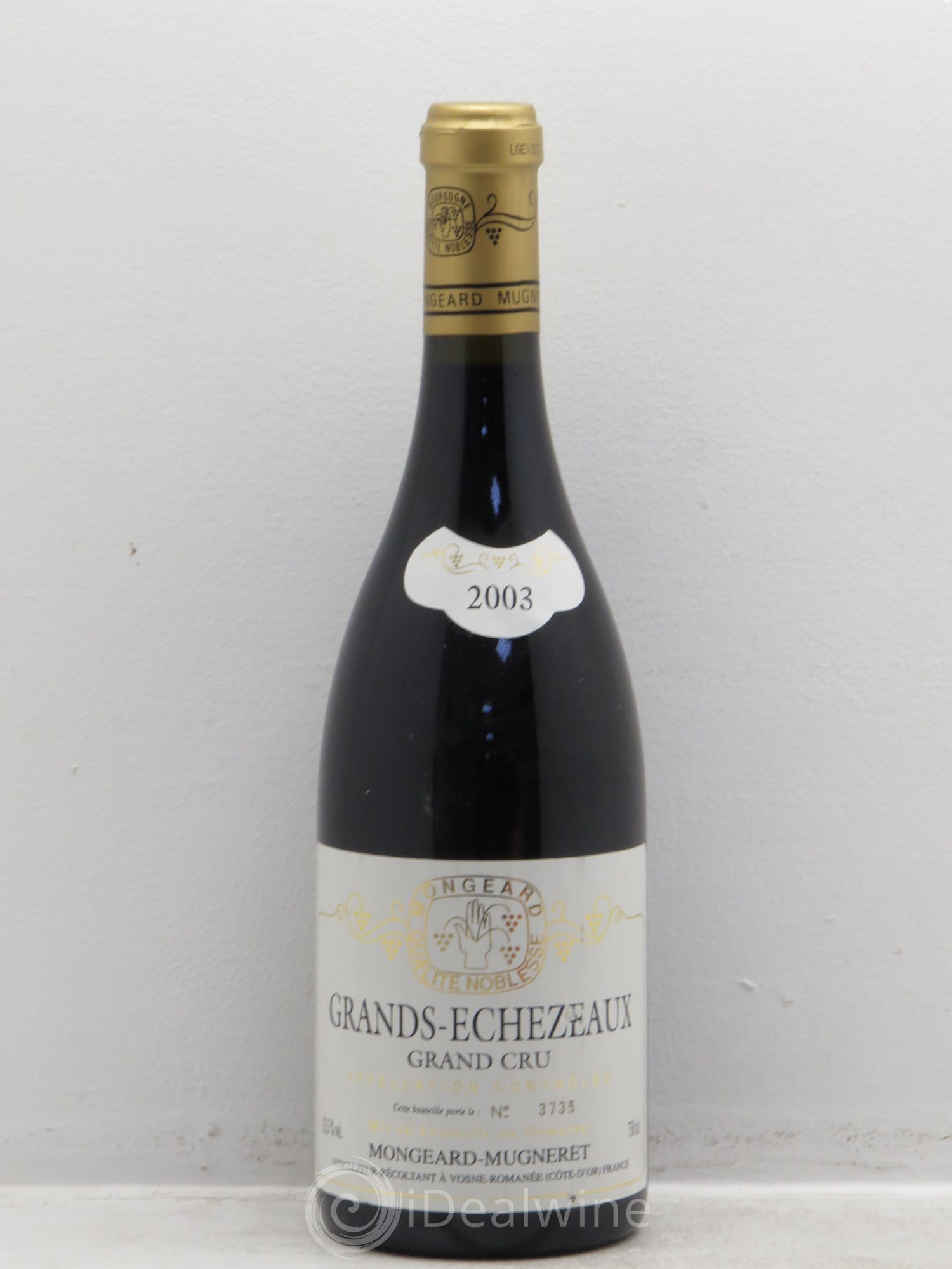 Grands-Echezeaux Grand Cru Mongeard-Mugneret (Domaine) 2003 - Lot de 1 bouteille - 0