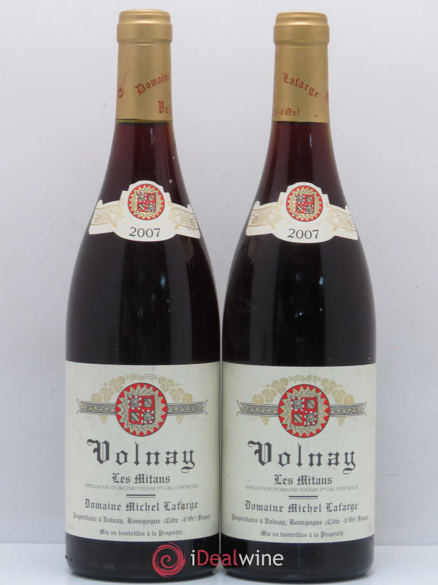 Volnay 1er Cru Les Mitans Lafarge (Domaine) 2007 - Lot de 2 bouteilles - 0