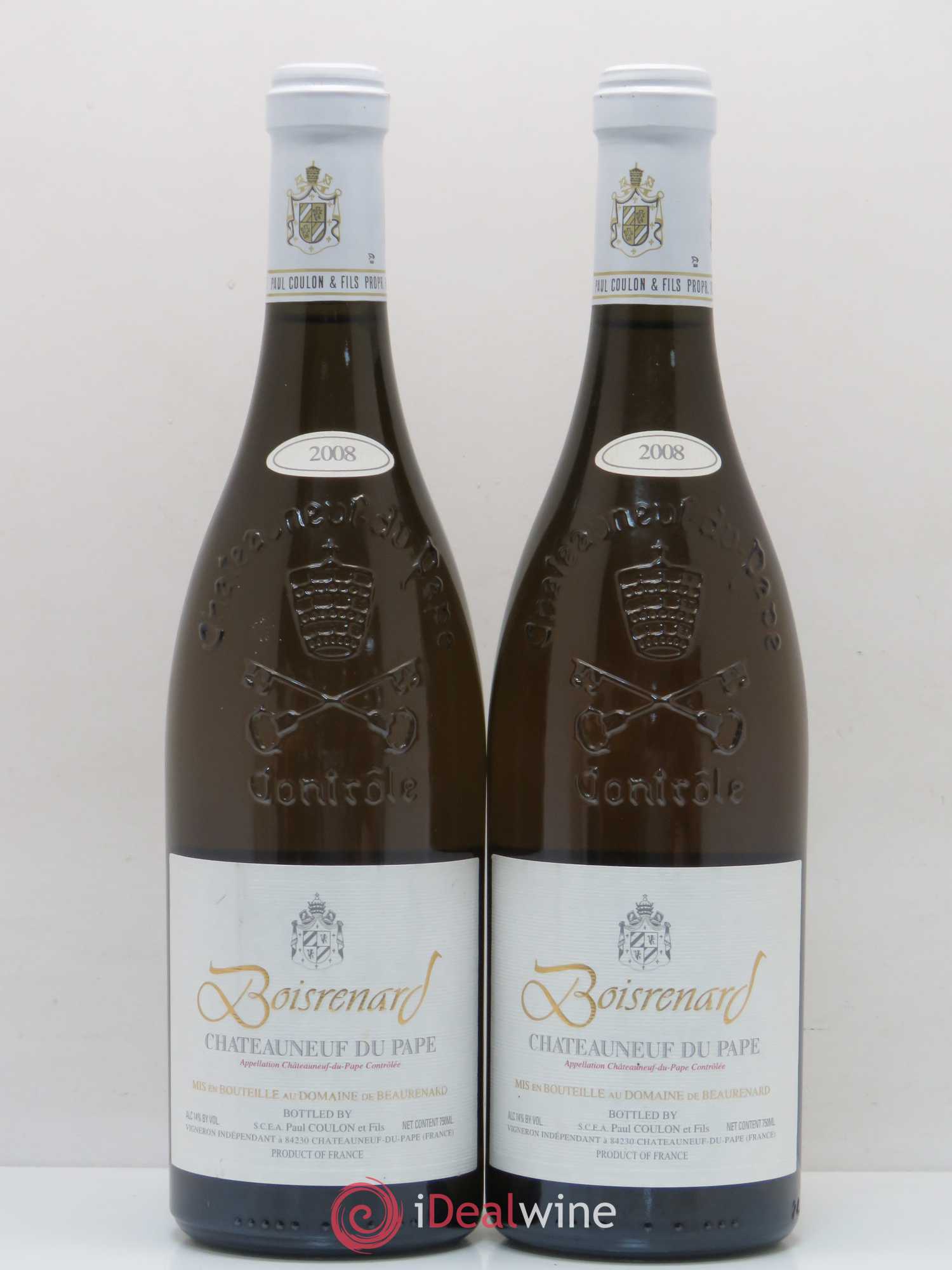 Châteauneuf-du-Pape Domaine Beaurenard Cuvée Boisrenard 2008 - Posten von 2 Flaschen - 0