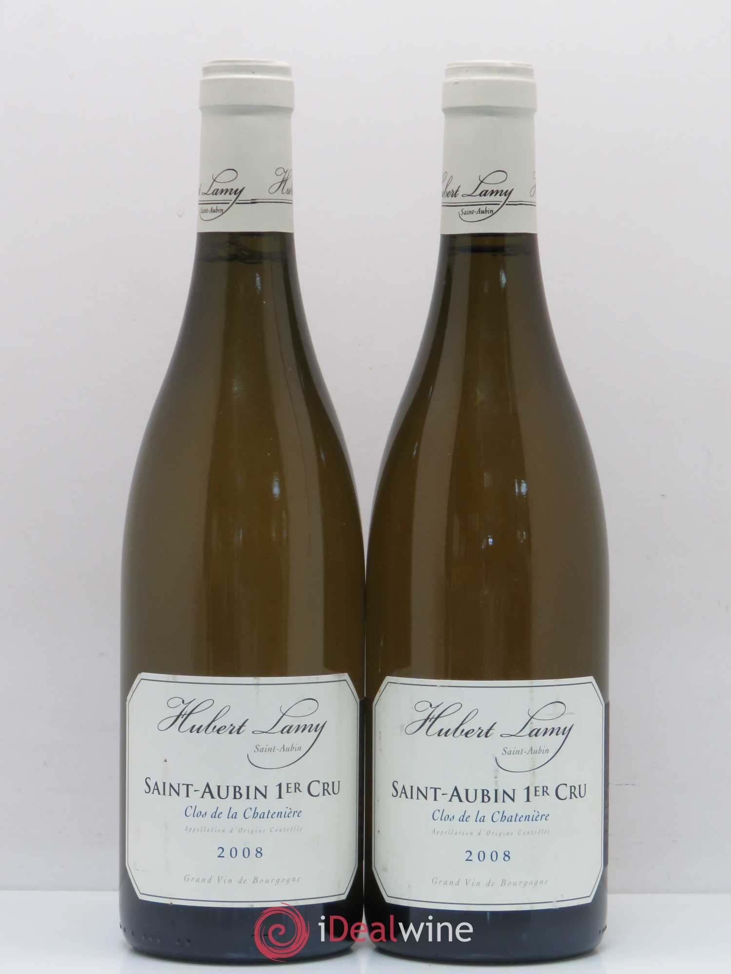 Saint-Aubin 1er Cru Clos de la Chatenière Vieilles Vignes Hubert Lamy 2008 - Lot de 2 bouteilles - 0
