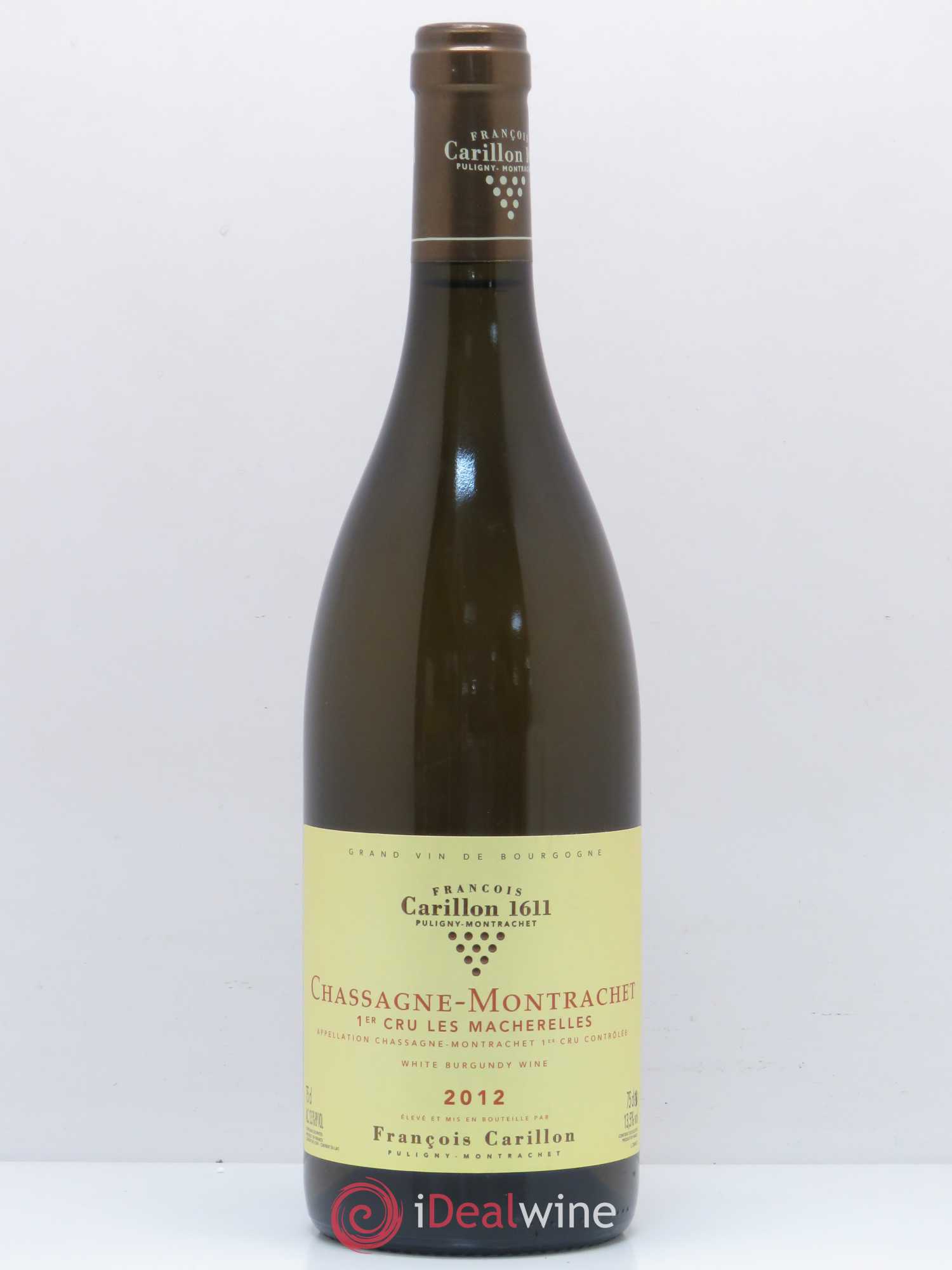 Chassagne-Montrachet 1er Cru Les Macherelles François Carillon 2012 - Posten von 1 Flasche - 0