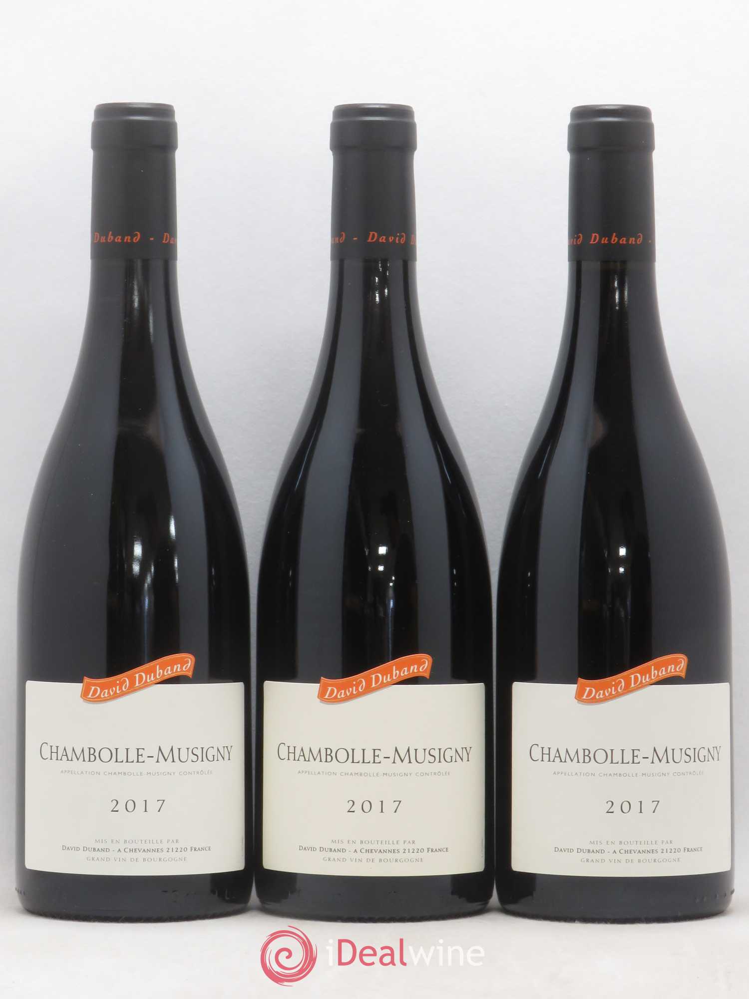Chambolle-Musigny David Duband (Domaine) (sans prix de réserve) 2017 - Lot de 3 bouteilles - 0