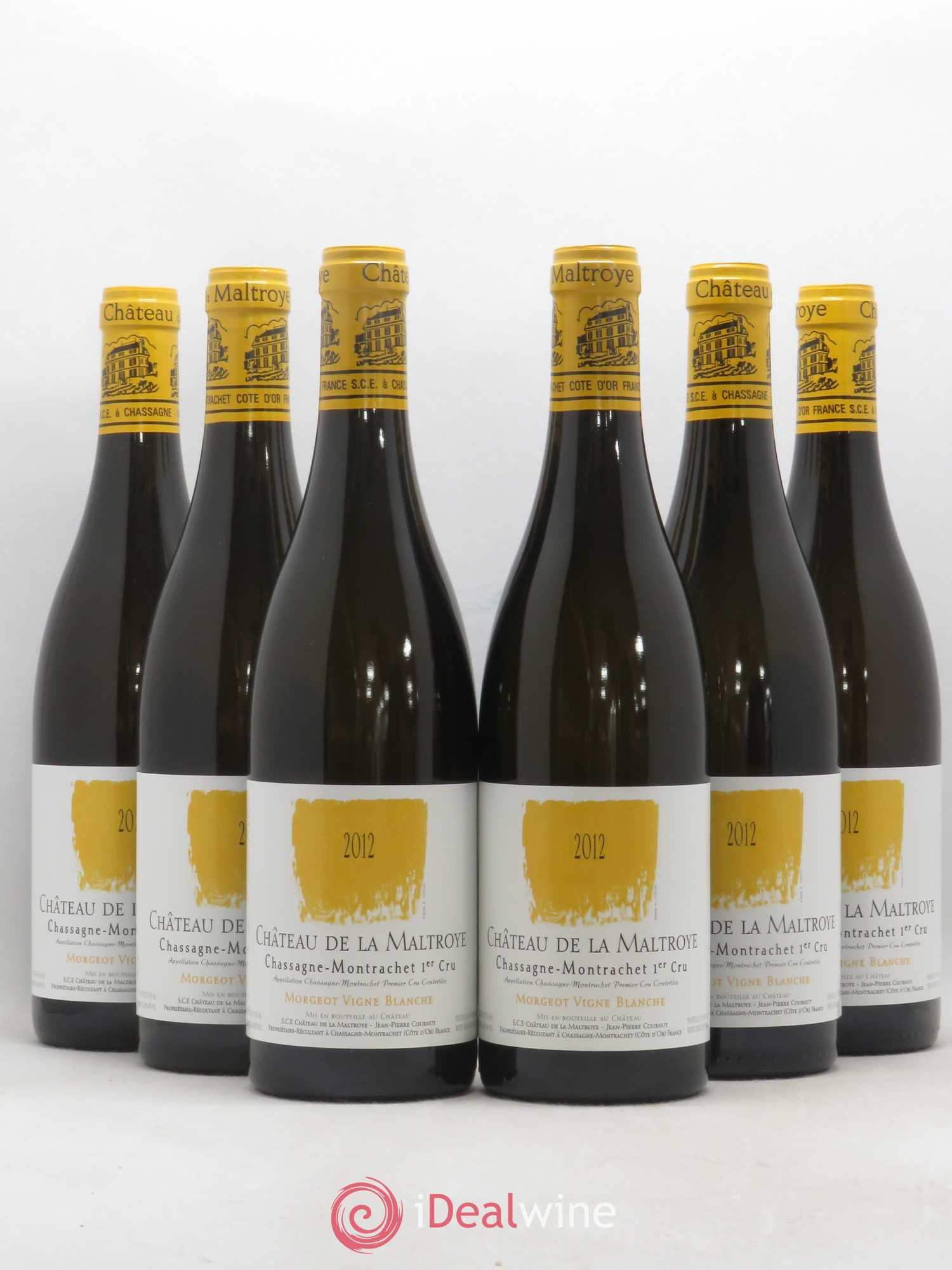 Chassagne-Montrachet 1er Cru Morgeot Vigne Blanche Château de la Maltroye 2012 - Lot de 6 bouteilles - 0