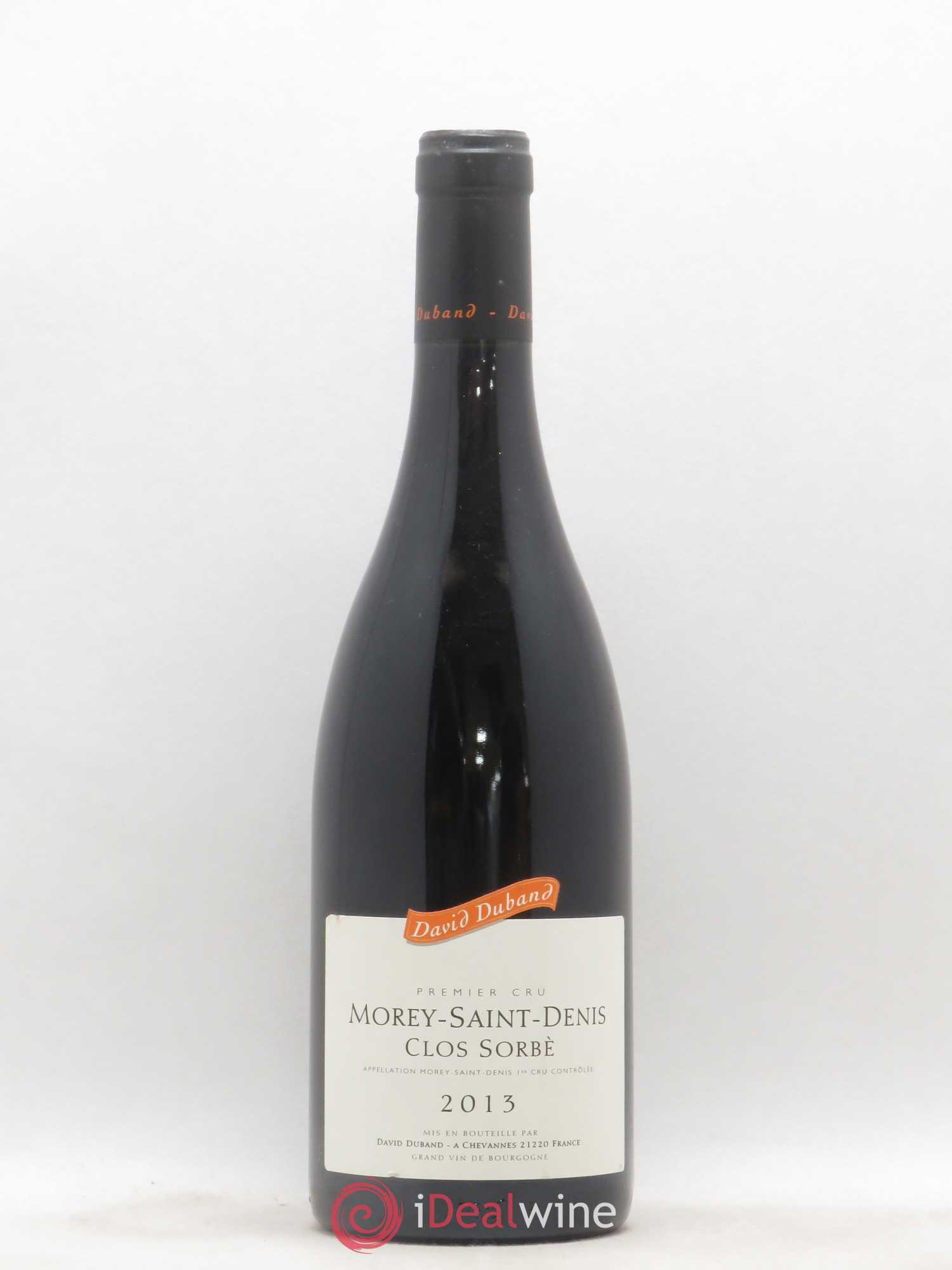 Morey-Saint-Denis 1er Cru Clos Sorbè David Duband (Domaine) 2013 - Lot de 1 bouteille - 0