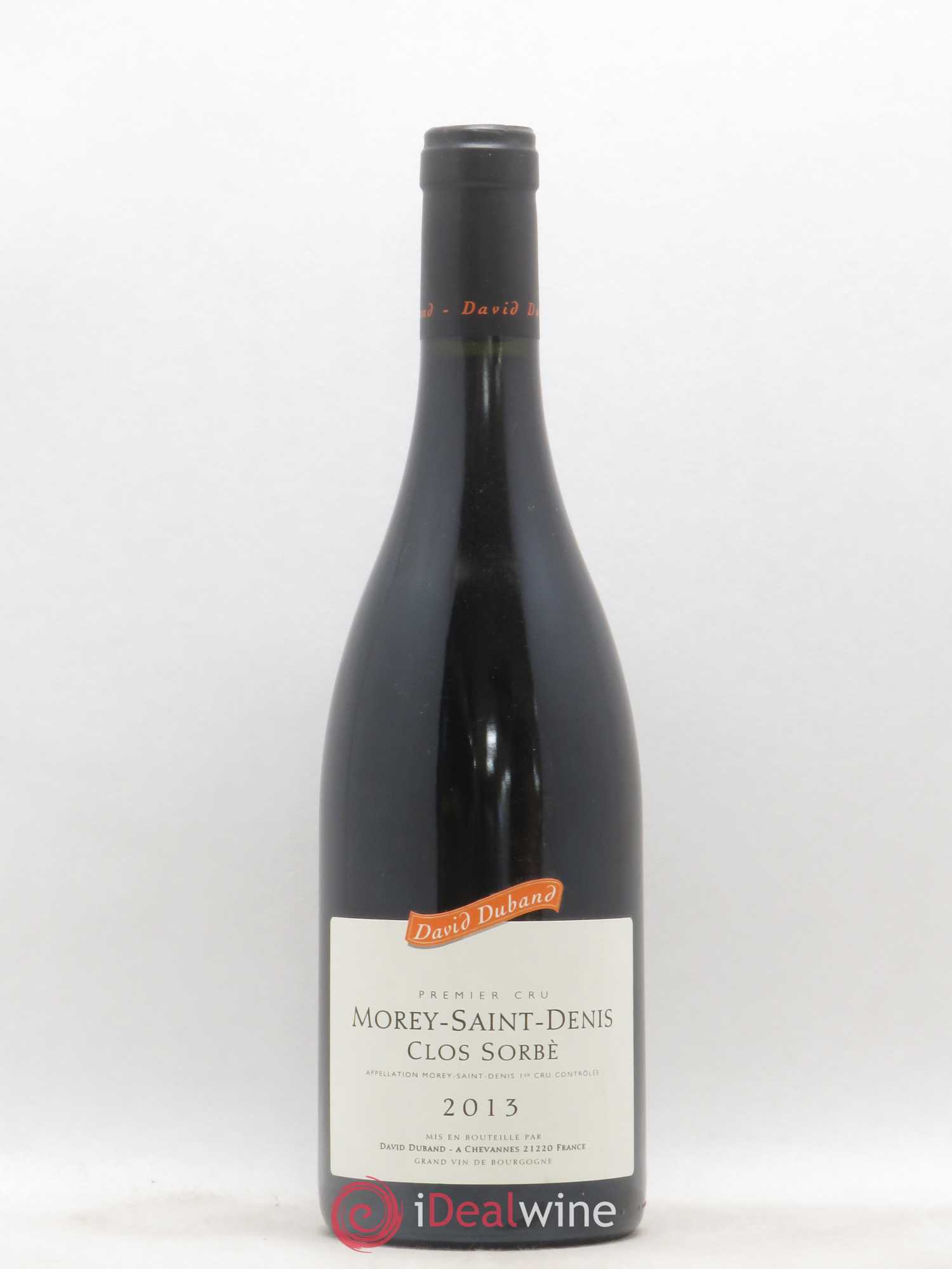 Morey-Saint-Denis 1er Cru Clos Sorbè David Duband (Domaine) 2013 - Lot de 1 bouteille - 0