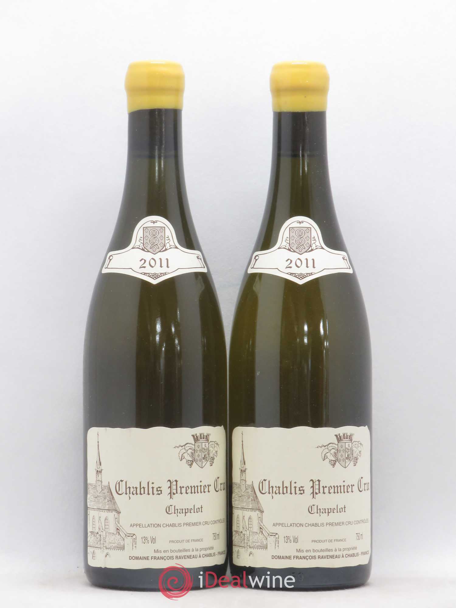 Chablis 1er Cru Chapelot Raveneau (Domaine) 2011 - Lot de 2 bouteilles - 0
