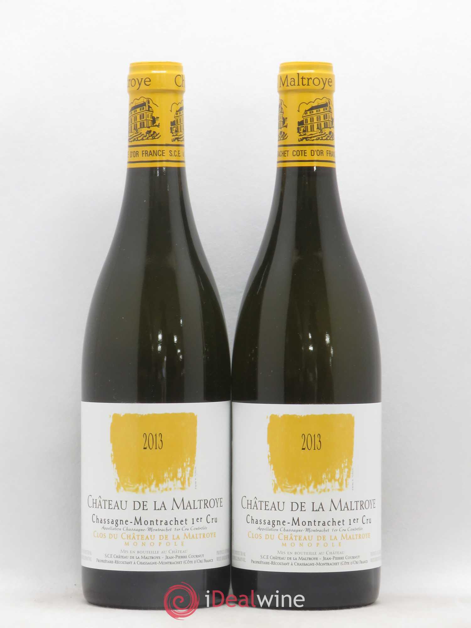 Chassagne-Montrachet 1er Cru Clos du Château de la Maltroye Monopole Château de la Maltroye 2013 - Lot de 2 bouteilles - 0