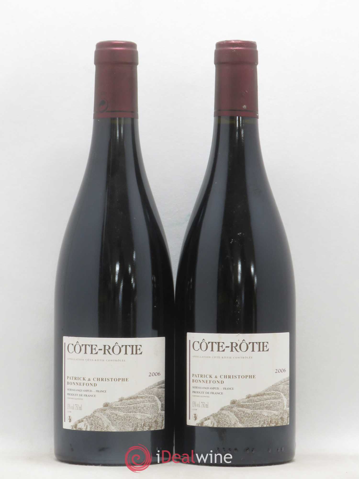 Côte-Rôtie Domaine Bonnefond 2006 - Posten von 2 Flaschen - 0