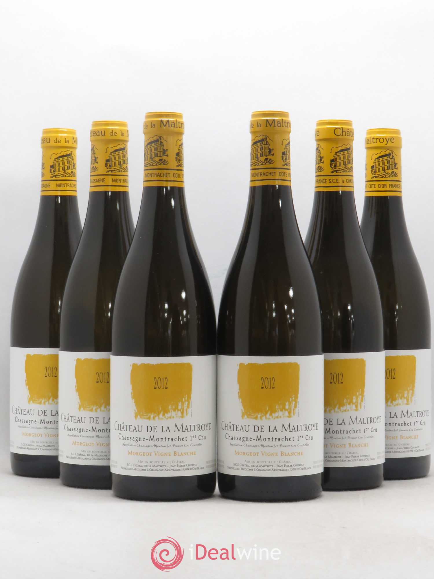 Chassagne-Montrachet 1er Cru Morgeot Vigne Blanche Château de la Maltroye (sans prix de réserve) 2012 - Lot de 6 bouteilles - 0