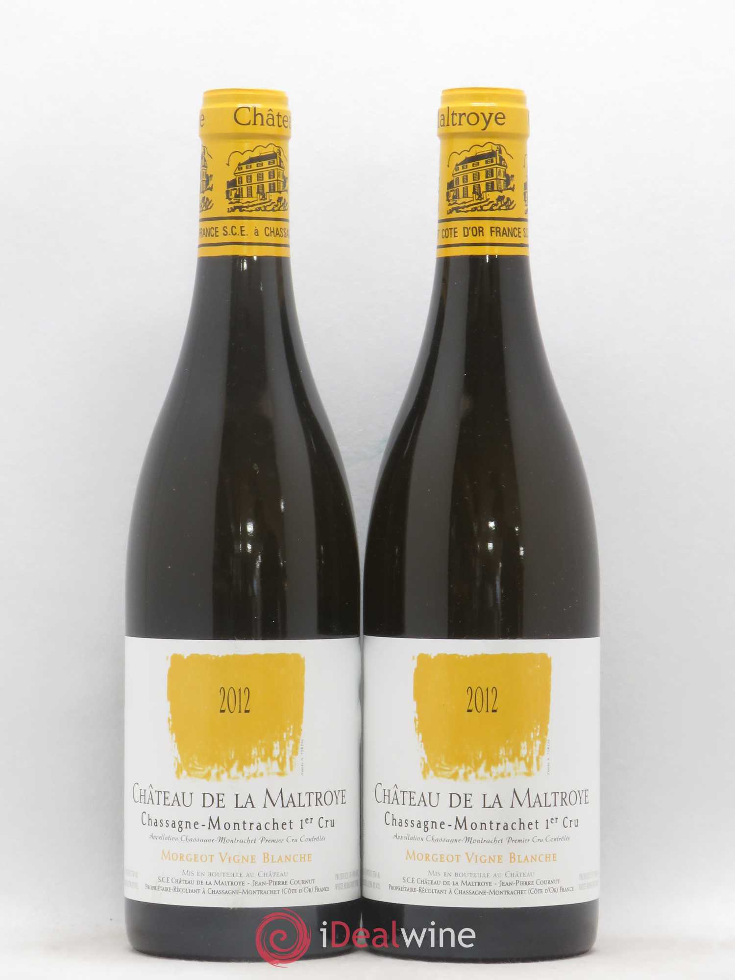Chassagne-Montrachet 1er Cru Morgeot Vigne Blanche Château de la Maltroye 2012 - Lot de 2 bouteilles - 0