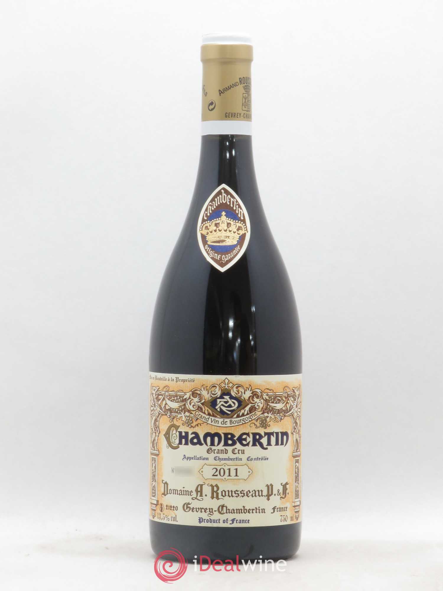 Chambertin Grand Cru Armand Rousseau (Domaine) 2011 - Lot de 1 bouteille - 0