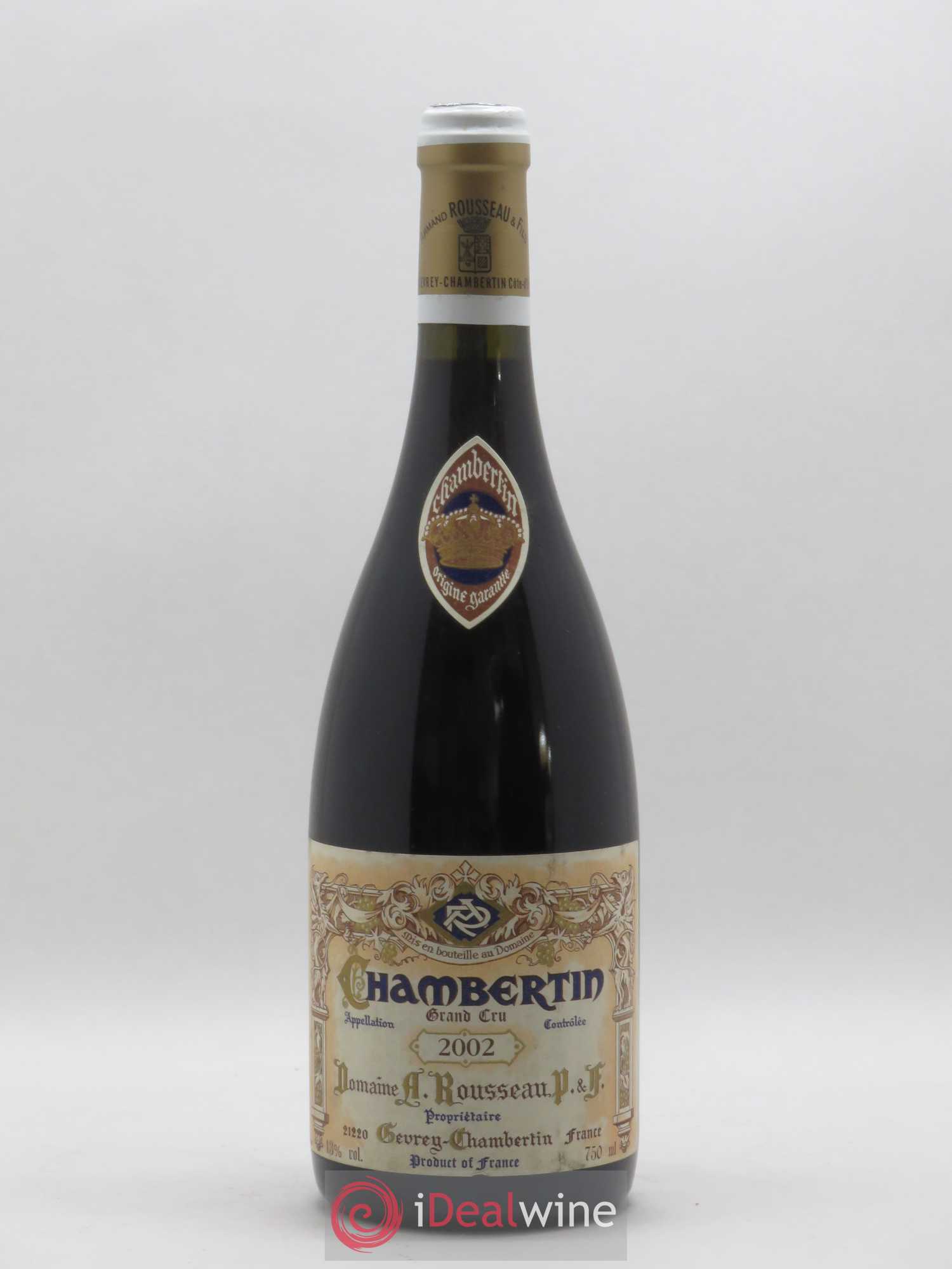 Chambertin Grand Cru Armand Rousseau (Domaine) 2002 - Lot de 1 bouteille - 0