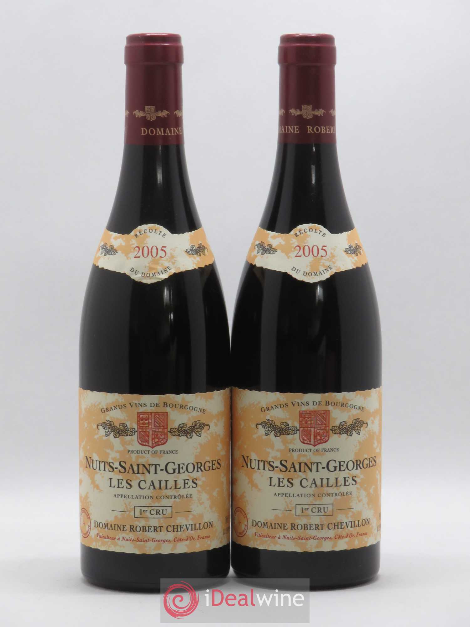 Nuits-Saint-Georges 1er Cru Les Cailles Robert Chevillon 2005 - Lot de 2 bouteilles - 0