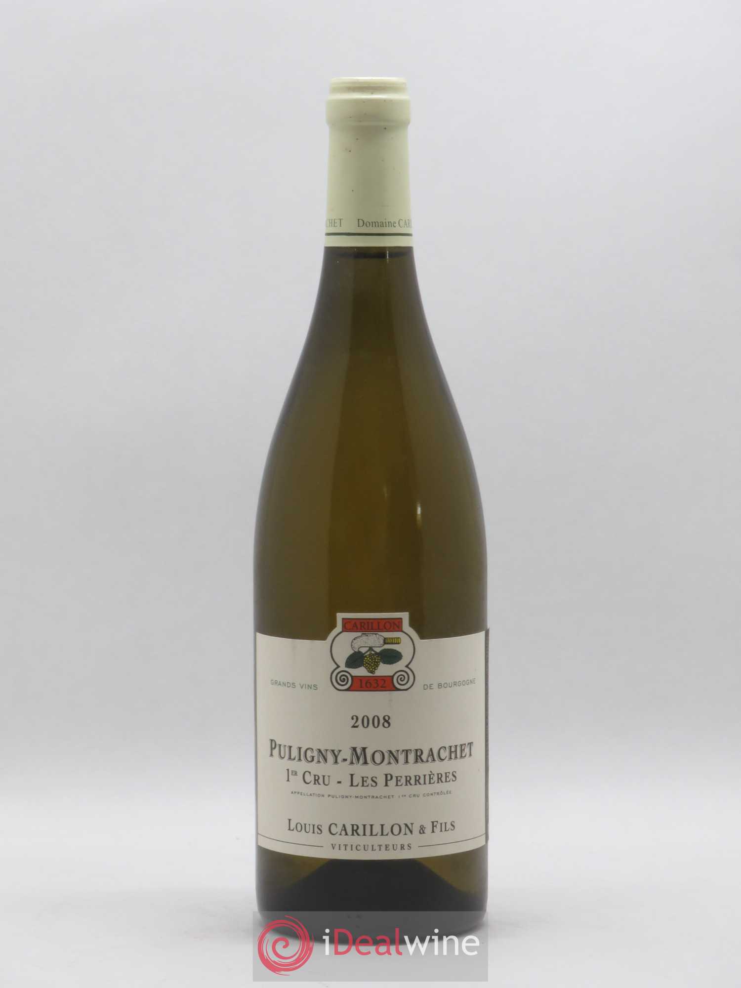 Puligny-Montrachet 1er Cru Les Perrières Louis Carillon & Fils 2008 - Lot de 1 bouteille - 0