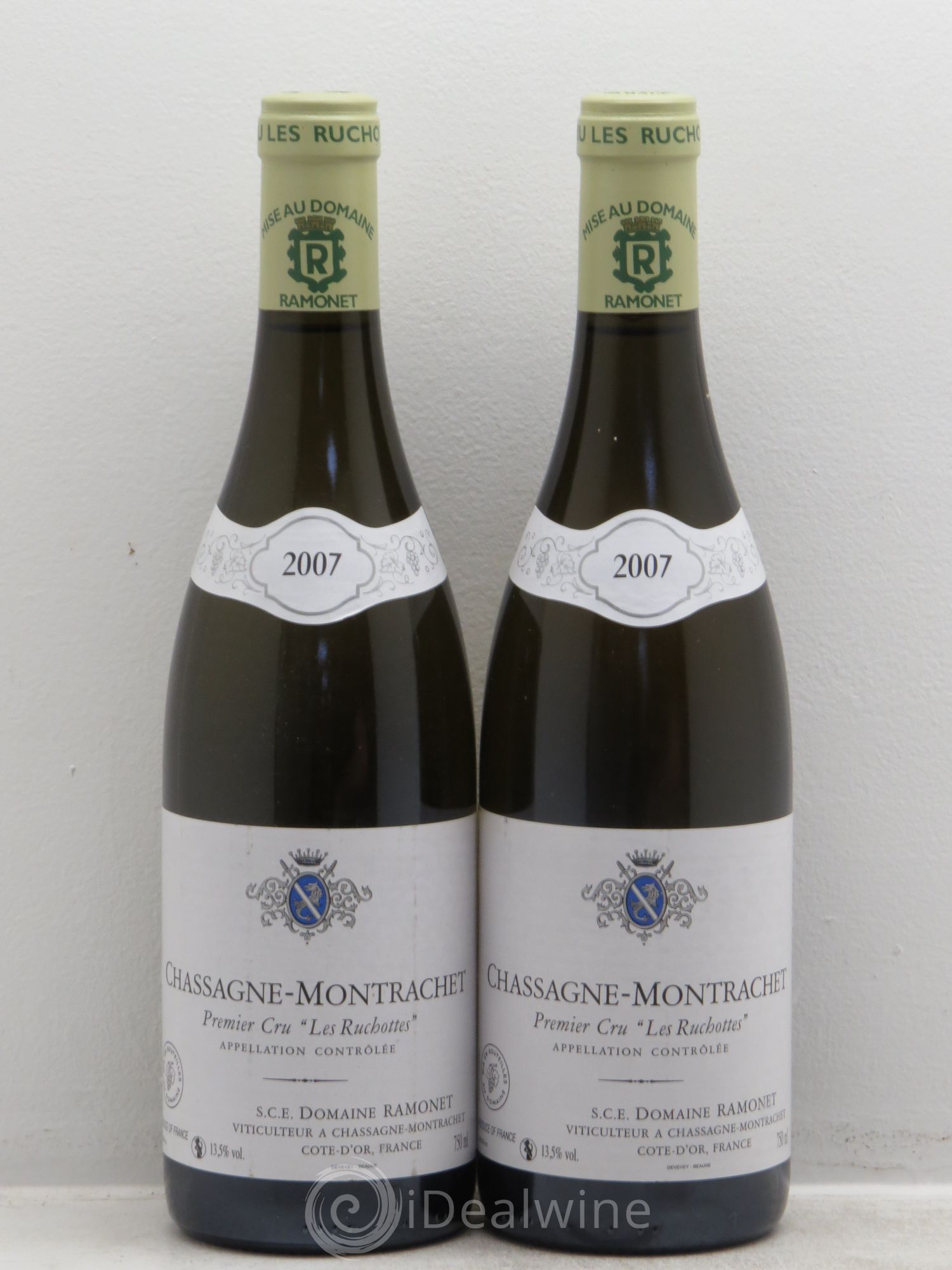 Chassagne-Montrachet 1er Cru Les Ruchottes Ramonet (Domaine) 2007 - Lot de 2 bouteilles - 0