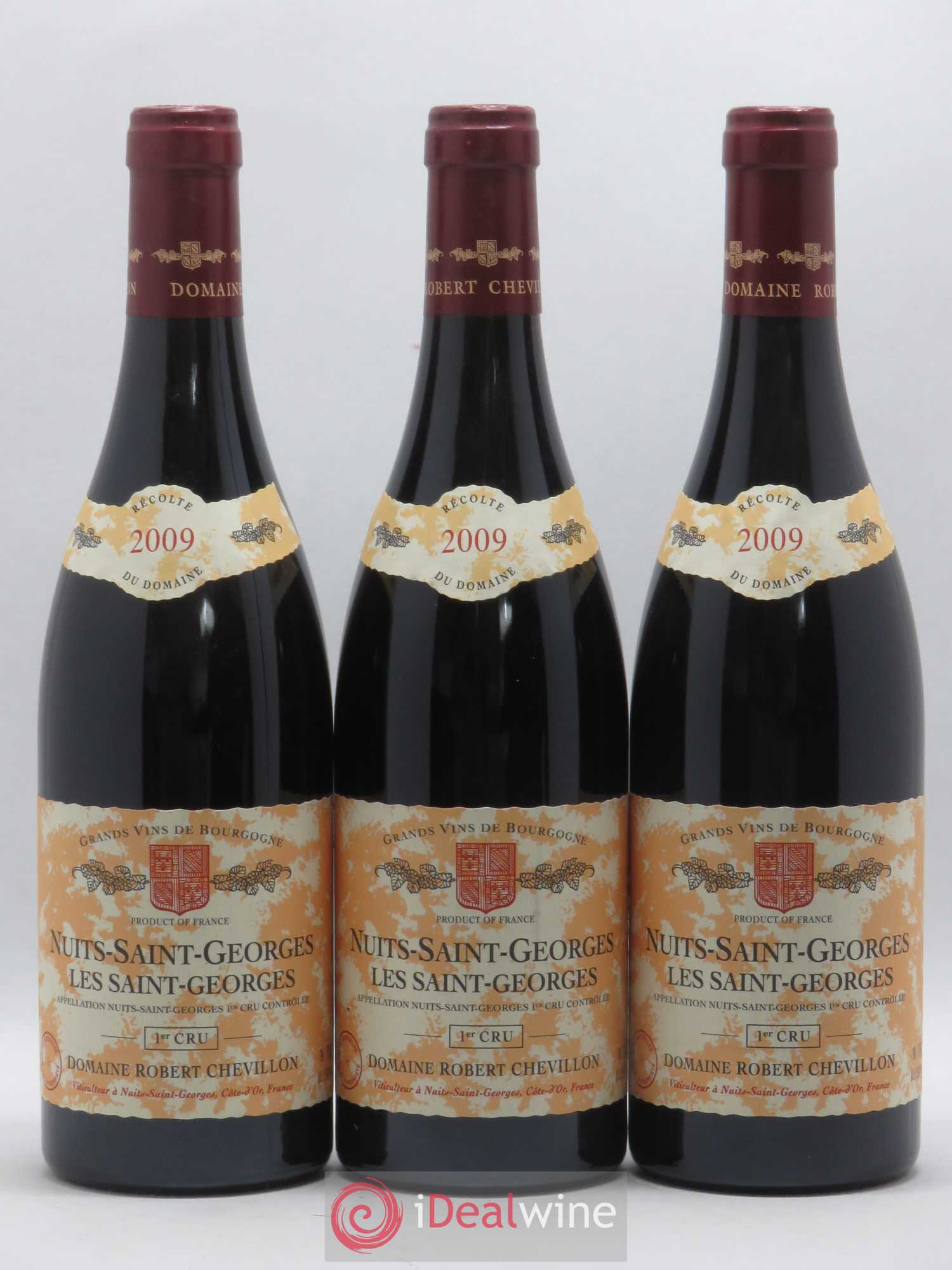 Nuits-Saint-Georges 1er Cru Les Saint Georges Robert Chevillon 2009 - Lot de 3 bouteilles - 0