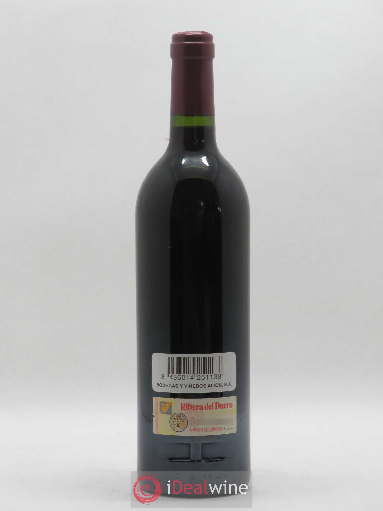 Ribera Del Duero DO Vega Sicilia Alion Famille Alvarez 2000 - Lot de 1 bouteille - 1