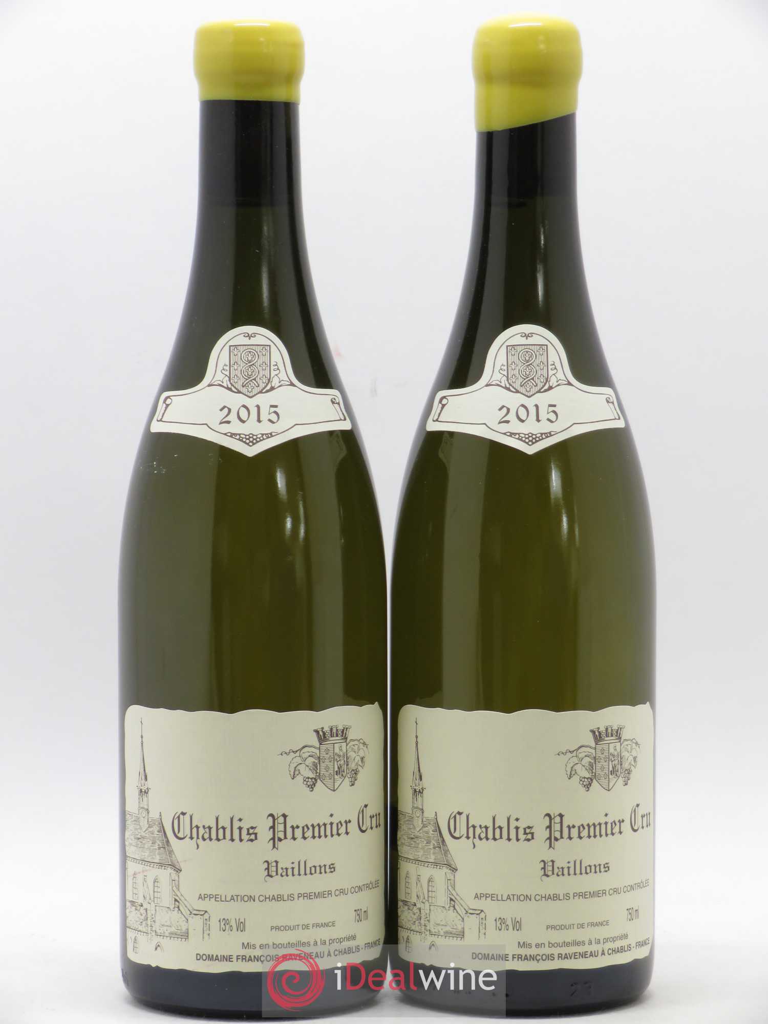 Chablis 1er Cru Vaillons Raveneau (Domaine) 2015 - Lot de 2 bouteilles - 0